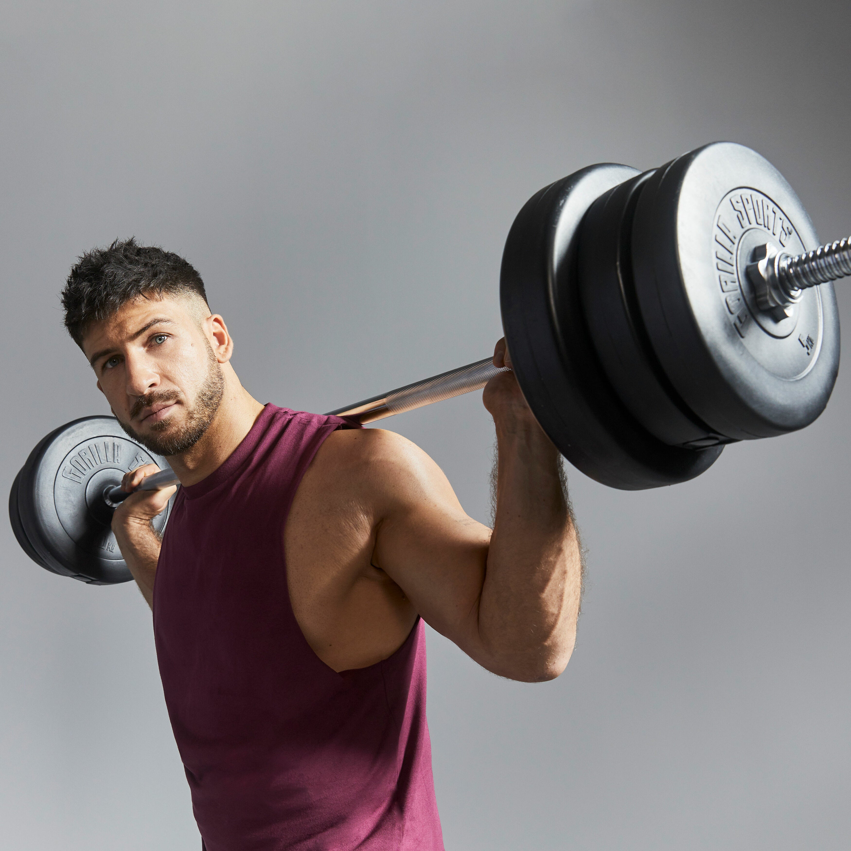 Vinüülist kangikomplekt 100 kg sirge ja EZ-kangiga