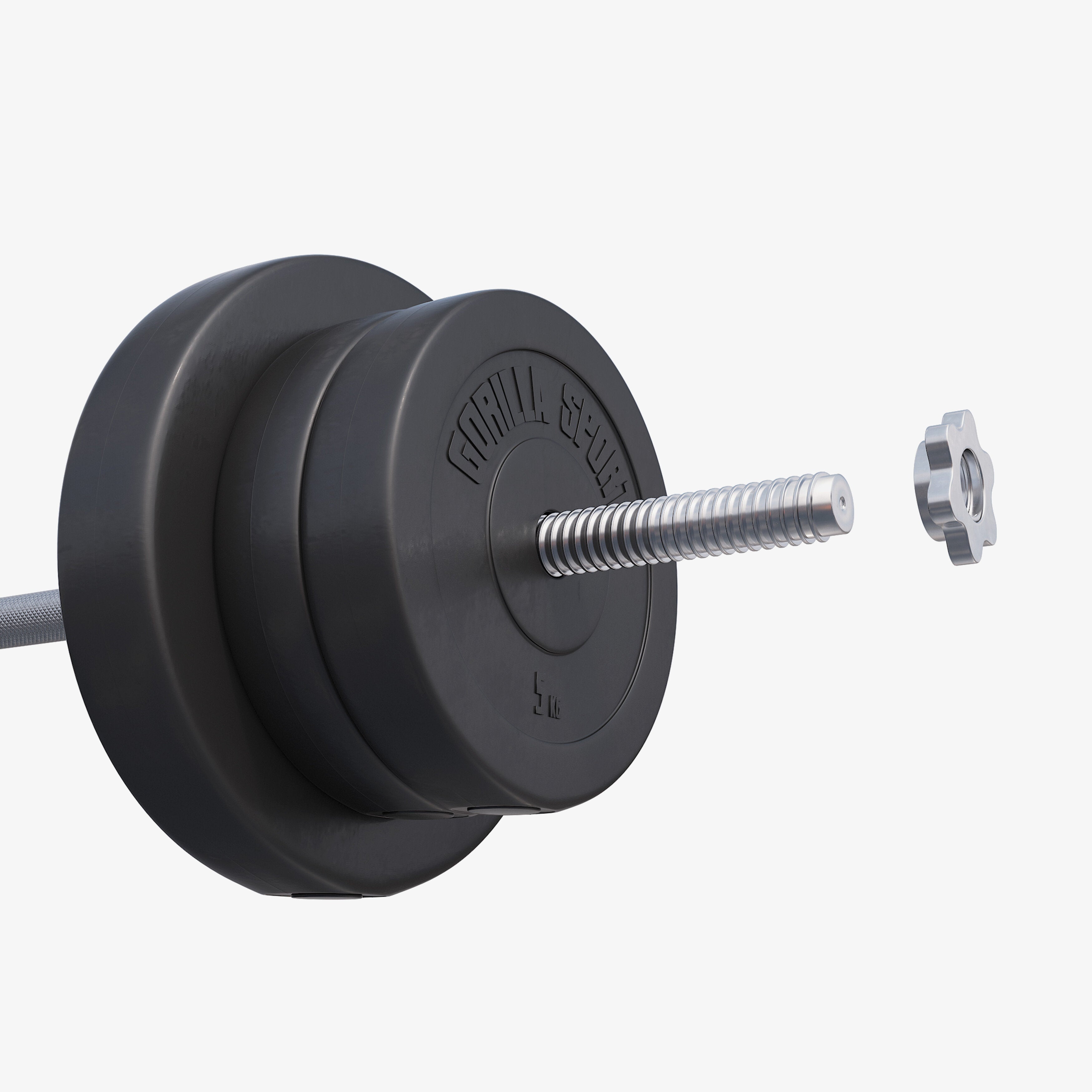 Vinüülist kangikomplekt 100 kg sirge ja EZ-kangiga