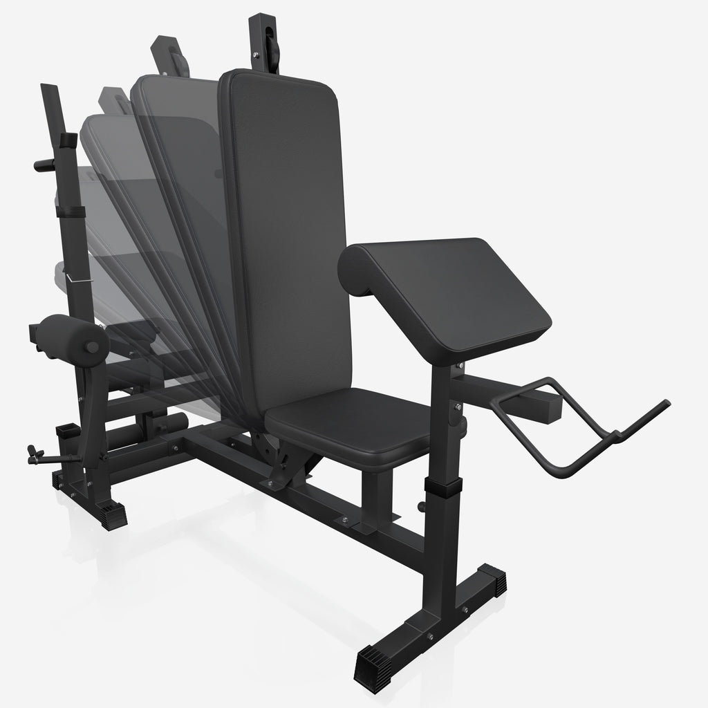 Reguleeritav tõstepink + 100 kg kangikomplekt, Black Edition