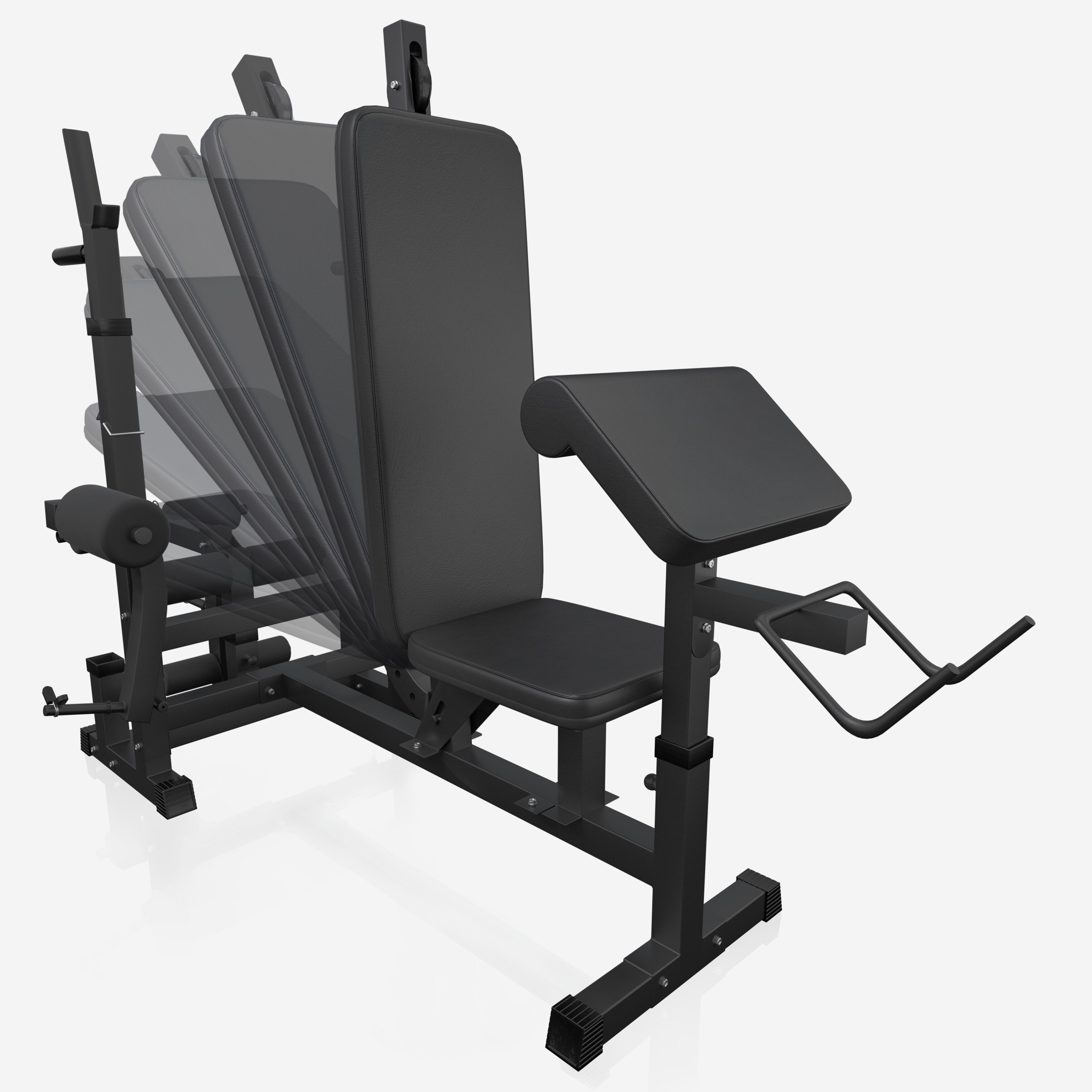 Reguleeritav tõstepink + 100 kg kangikomplekt, Black Edition