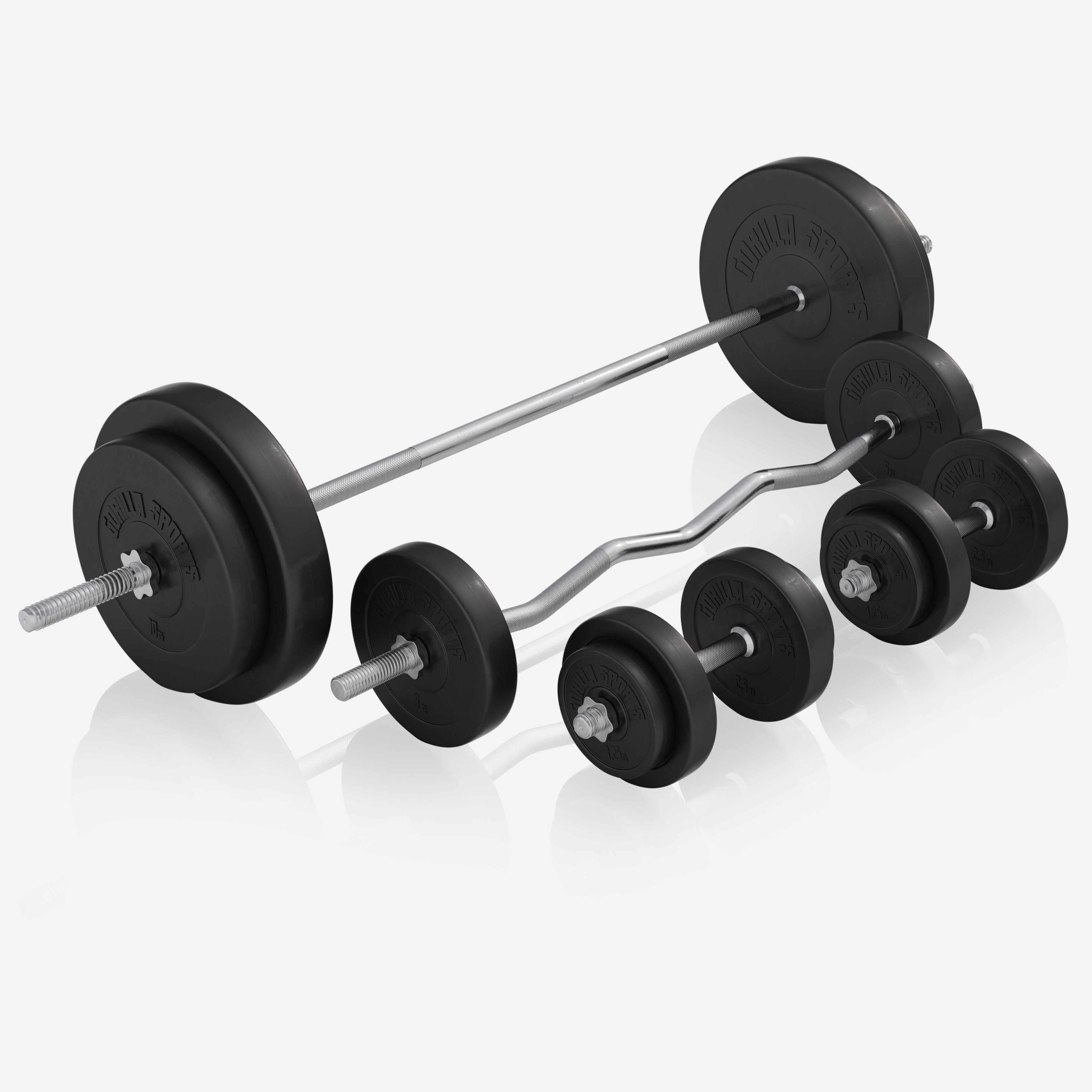 Reguleeritav tõstepink + 100 kg kangikomplekt, Black Edition