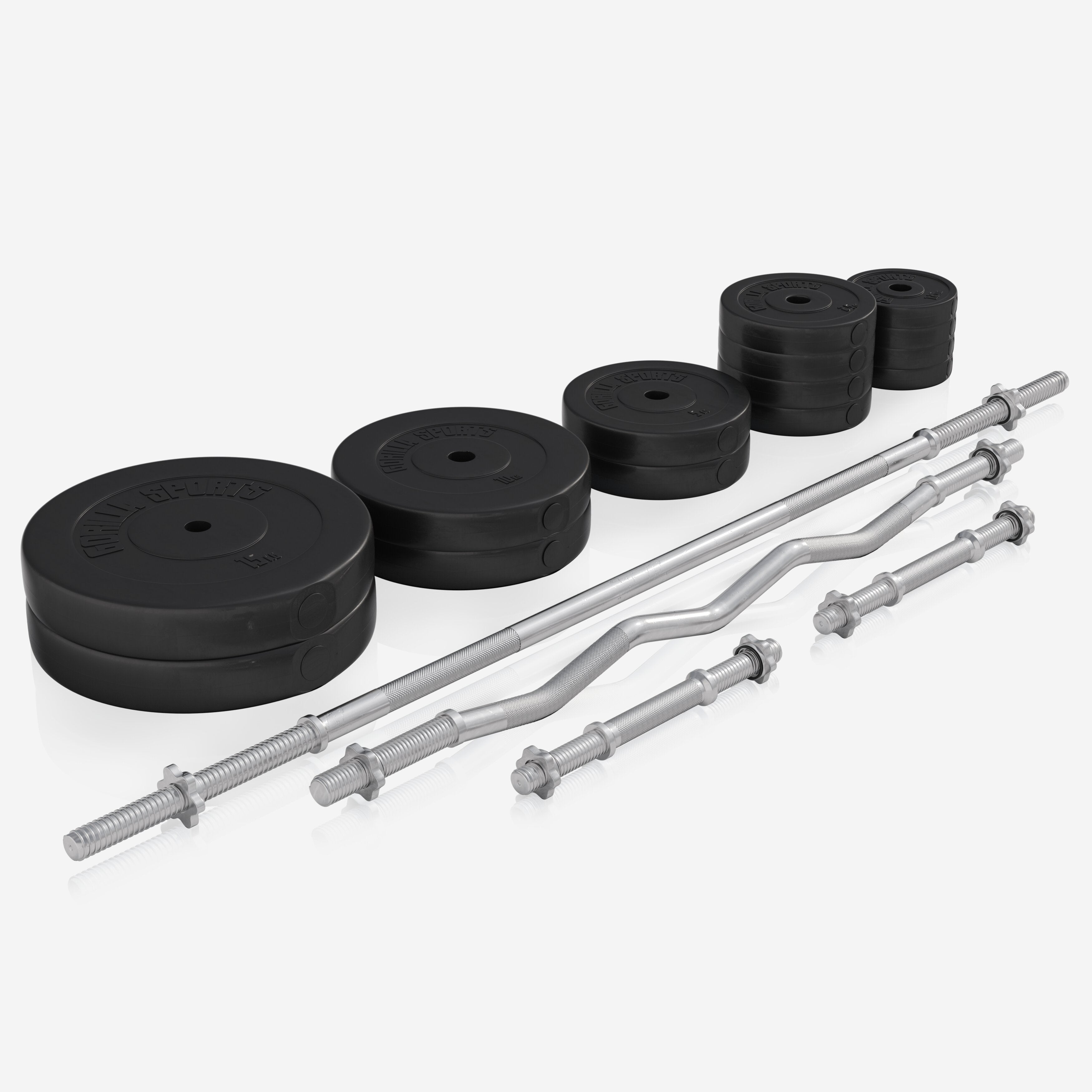 Reguleeritav tõstepink + 100 kg kangikomplekt, Black Edition