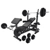 Reguleeritav tõstepink + 100 kg kangikomplekt, Black Edition