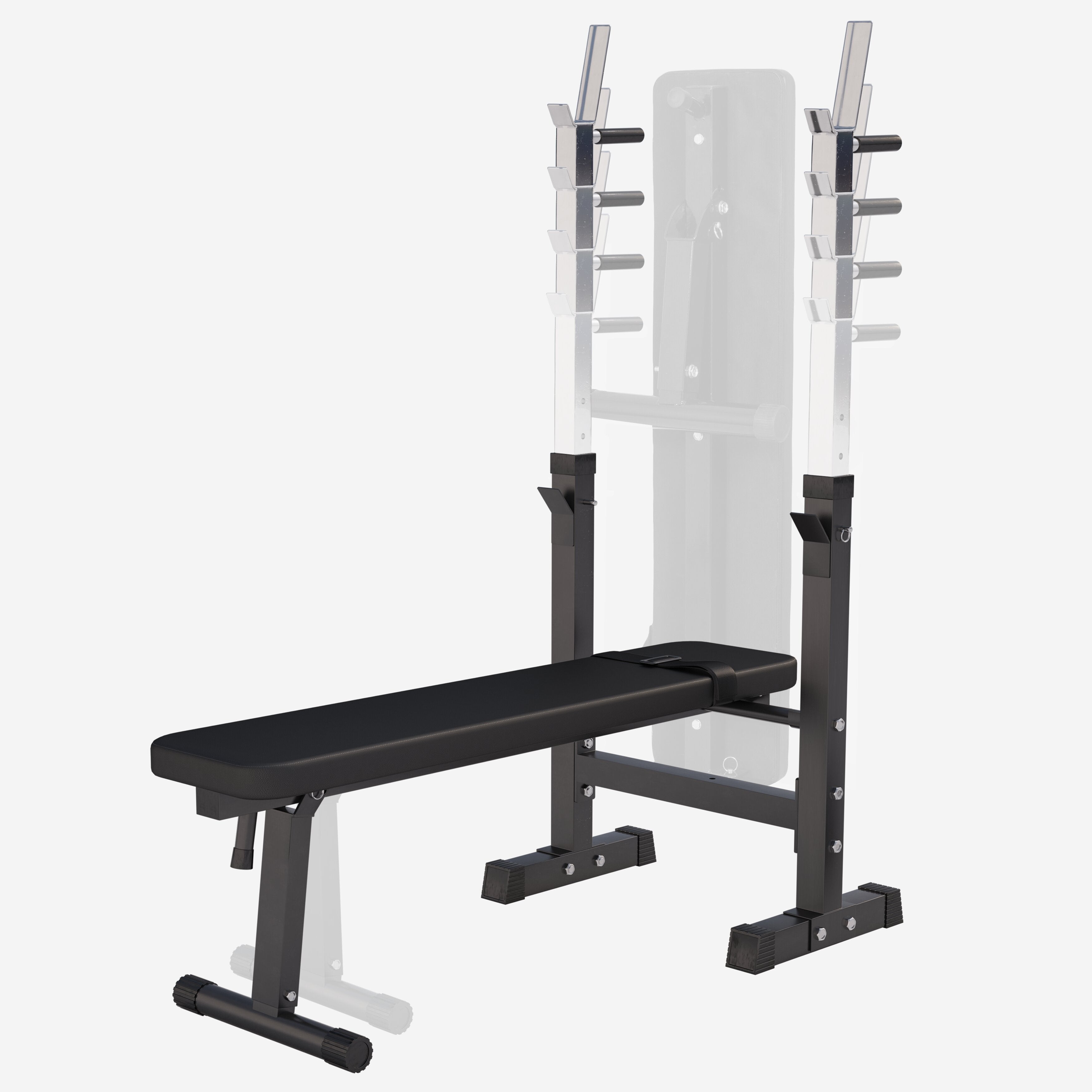 Reguleeritav jõutreeningupink ja 40 kg kangikomplekt