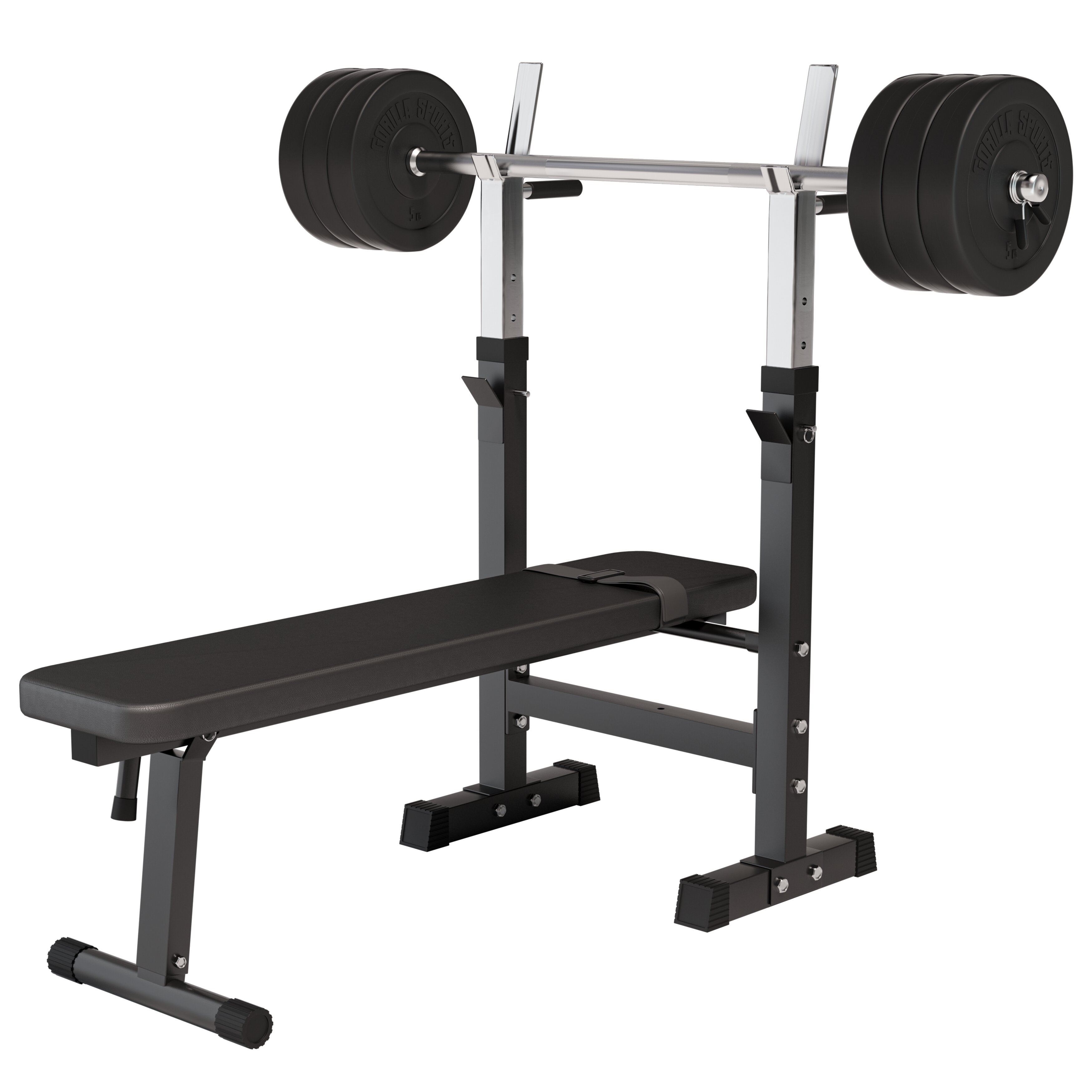 Reguleeritav jõutreeningupink ja 40 kg kangikomplekt