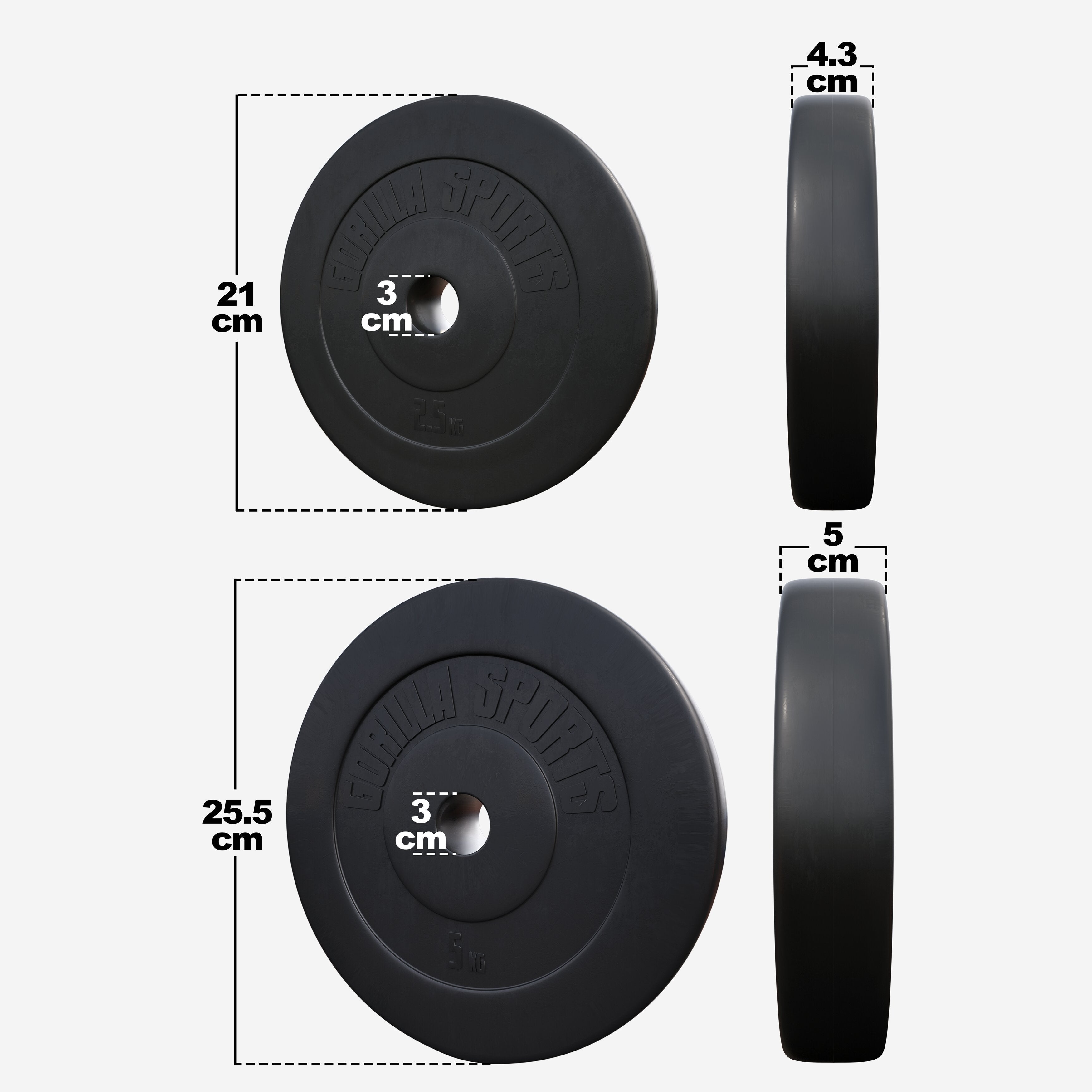 Vinüülist kettakomplekt 30 kg 30 mm