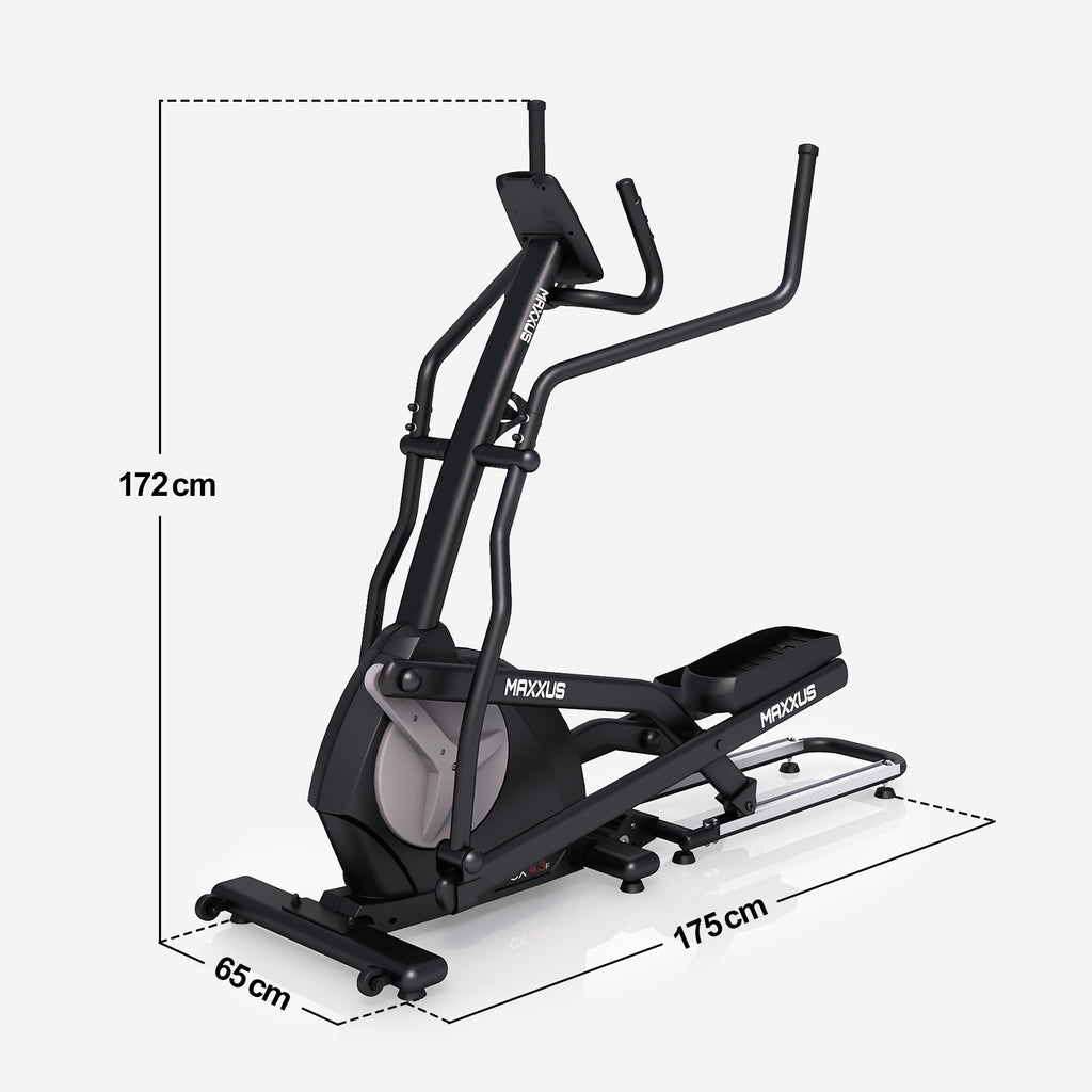 MAXXUS CX 4.3f, kokkupandav crosstrainer 51 cm sammupikkuse ja Bluetoothiga