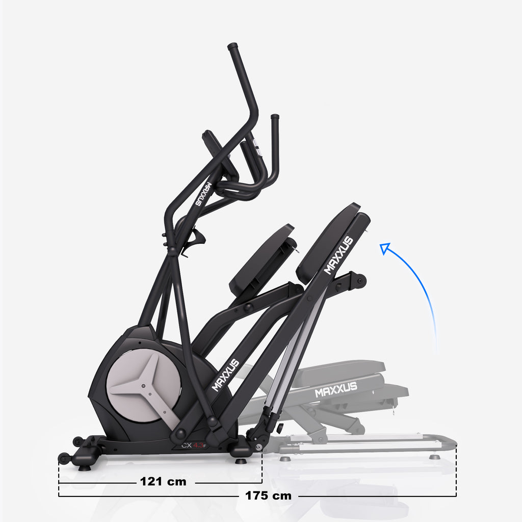 MAXXUS CX 4.3f, kokkupandav crosstrainer 51 cm sammupikkuse ja Bluetoothiga