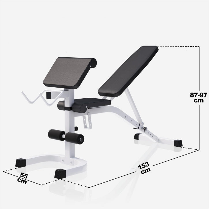 Reguleeritav jõutreeningupink + 100 kg kangikomplekt