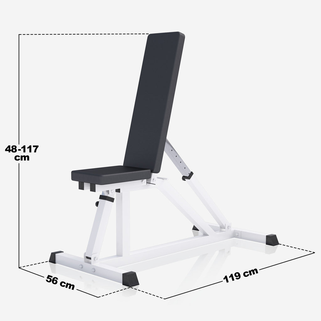 Reguleeritav kaldpink max 200 kg, valge