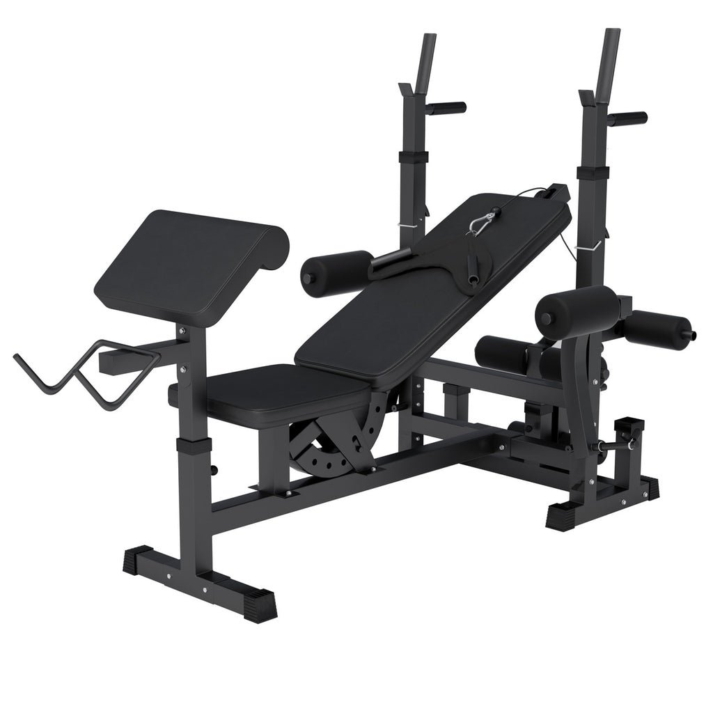 Reguleeritav multifunktsionaalne treeningpink max 280 kg, Black Edition