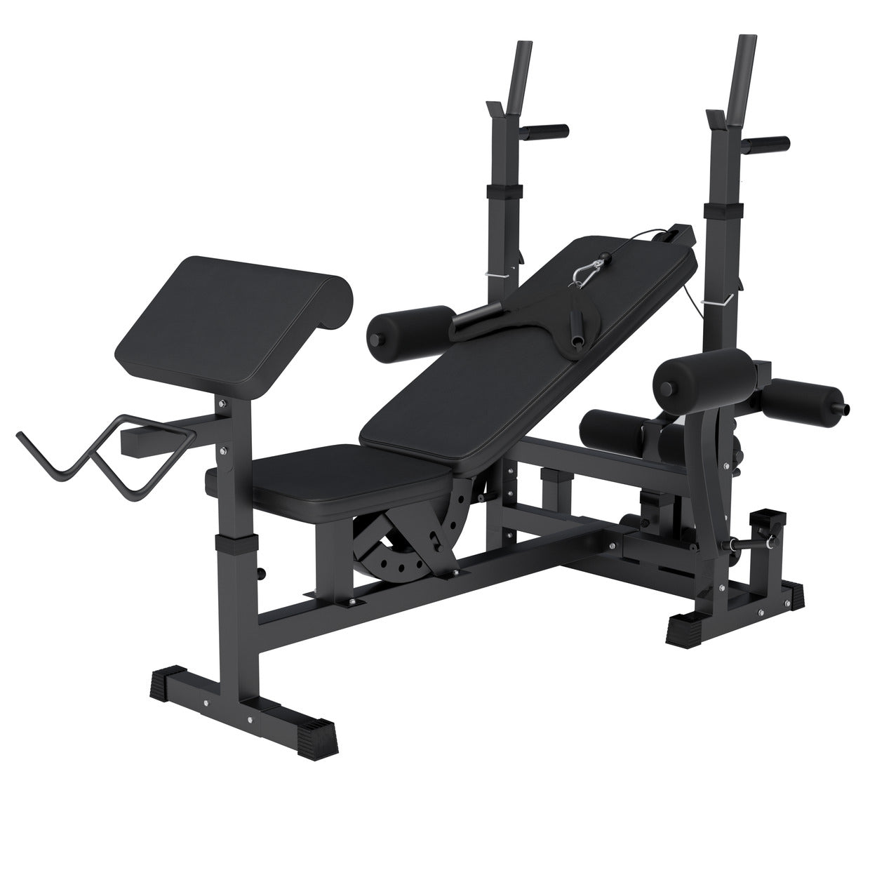 Reguleeritav multifunktsionaalne treeningpink max 280 kg, Black Edition