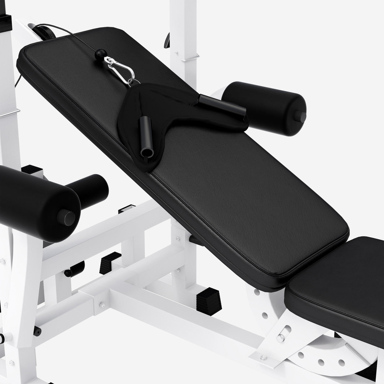 Reguleeritav multifunktsionaalne treeningpink max 280 kg, valge