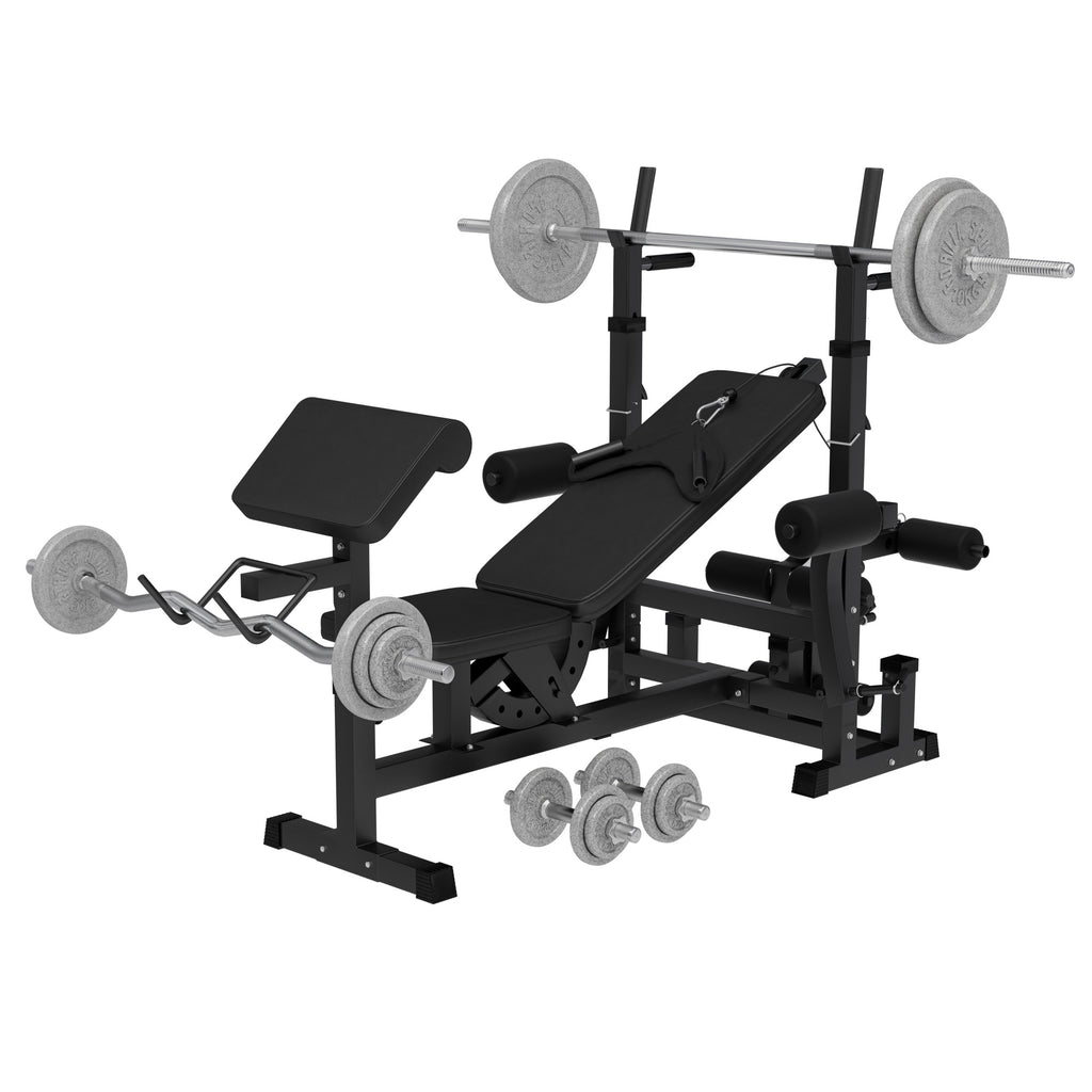 Multifunktsionaalne treeningjaam + kangikomplekt 108 kg