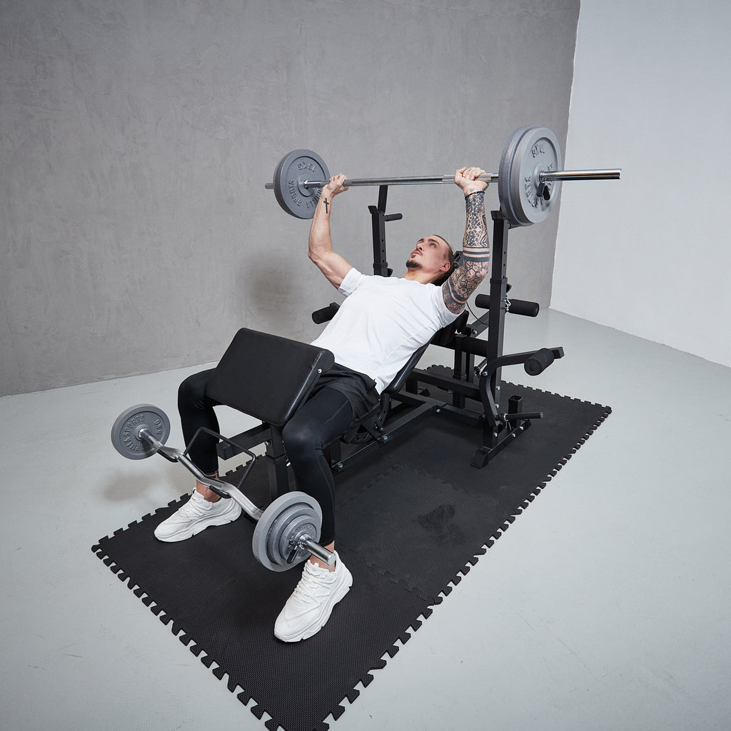 Multifunktsionaalne treeningjaam + kangikomplekt 108 kg