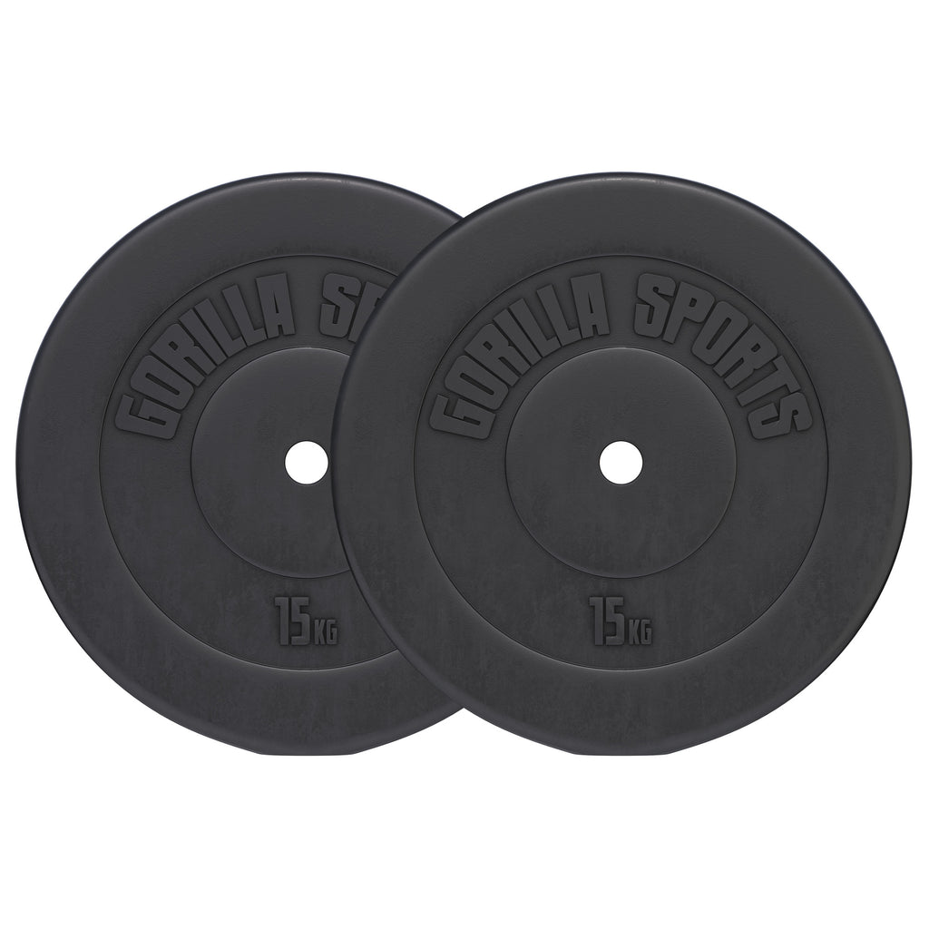 Vinüülraskuskettad 2 x 15 kg, 30 mm