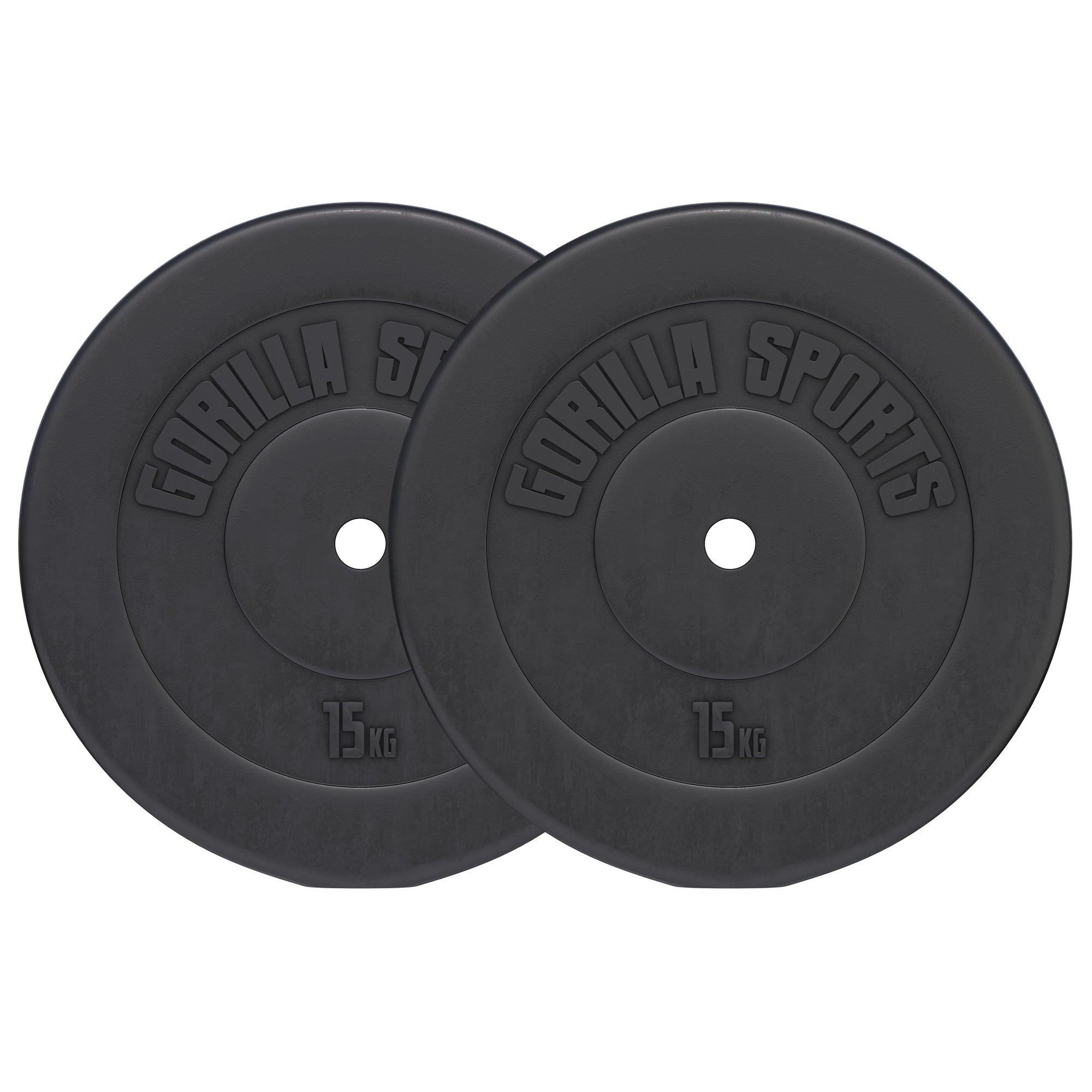 Vinüülraskuskettad 2 x 15 kg, 30 mm