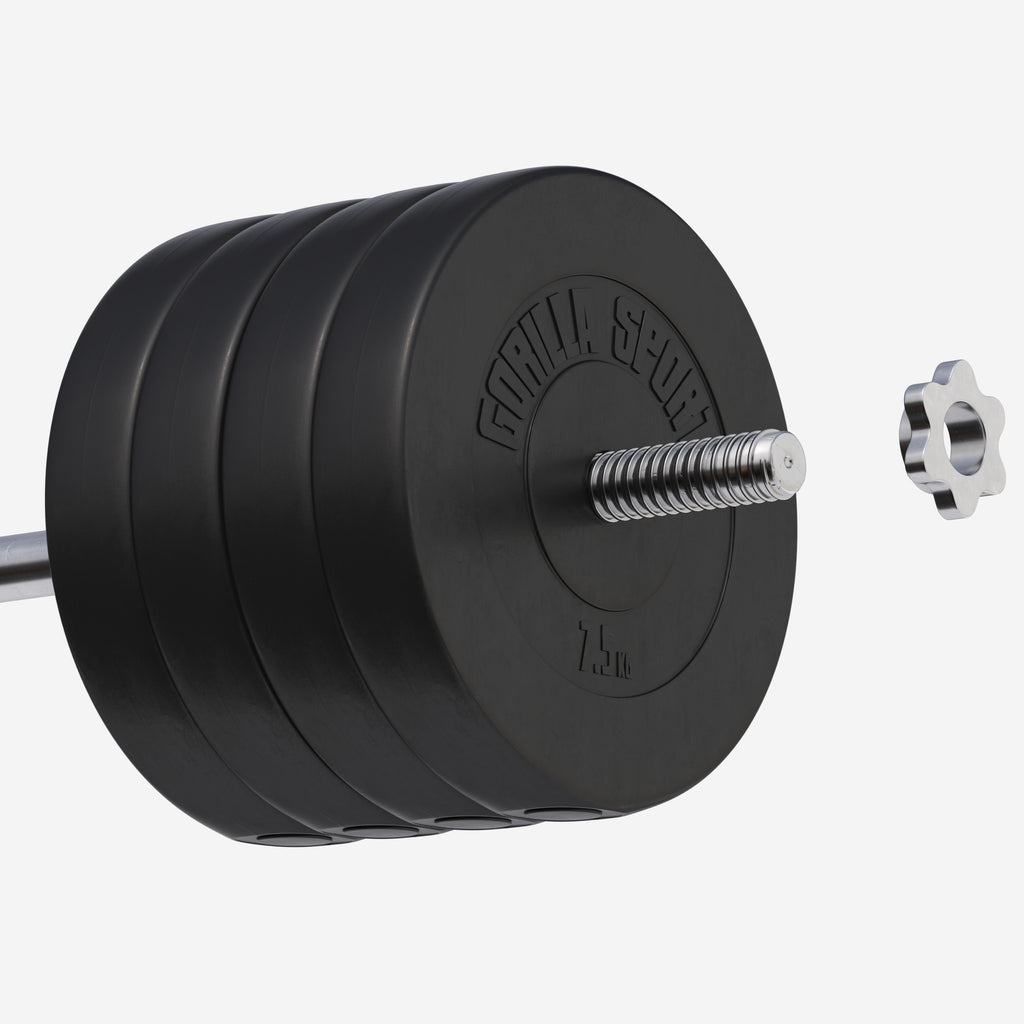 Vinüülraskuskettad 4 x 7,5 kg, 30 mm