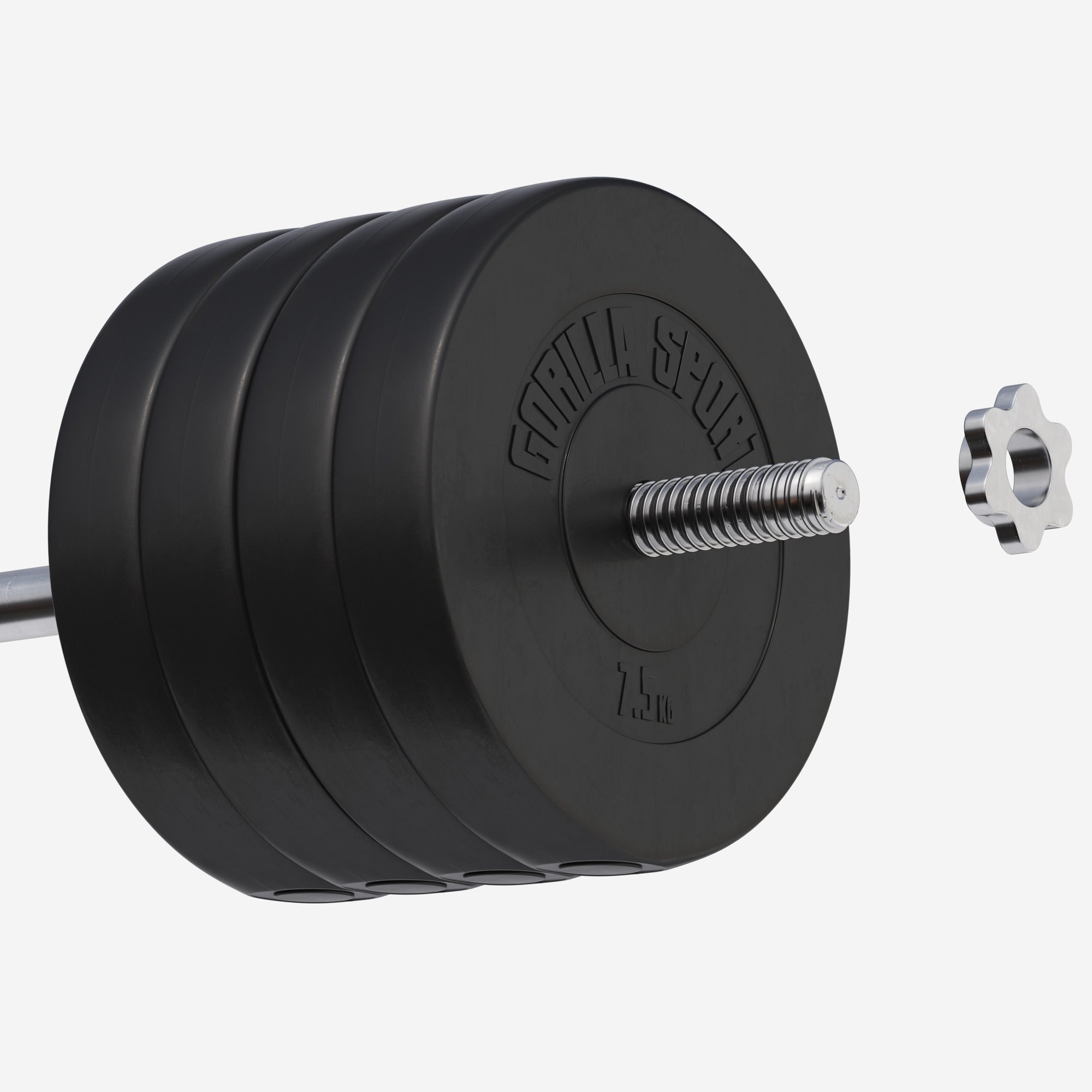 Vinüülraskuskettad 4 x 7,5 kg, 30 mm