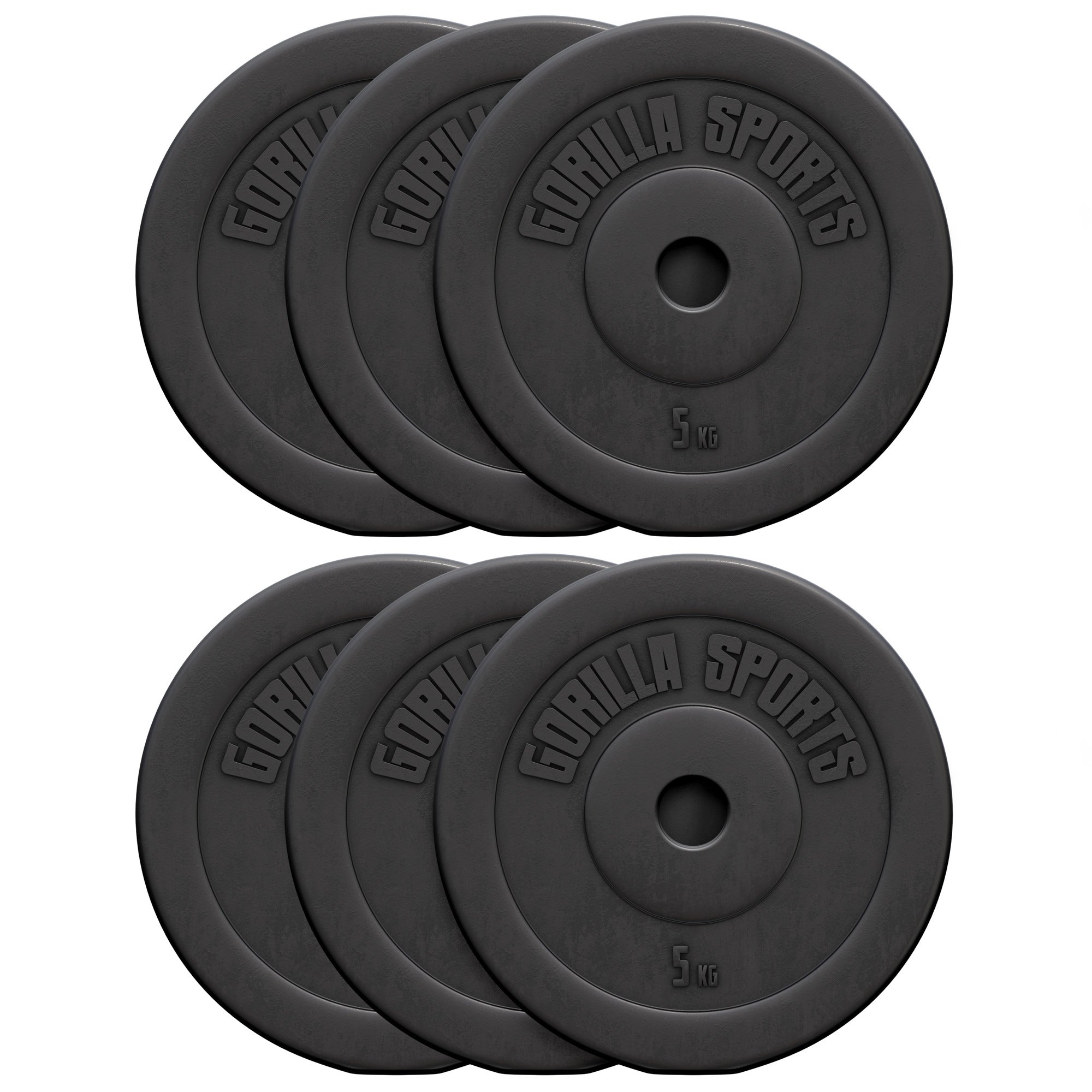 Vinüülist raskuskettad 6 x 5 kg 30 mm