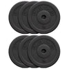 Vinüülist raskuskettad 6 x 5 kg 30 mm
