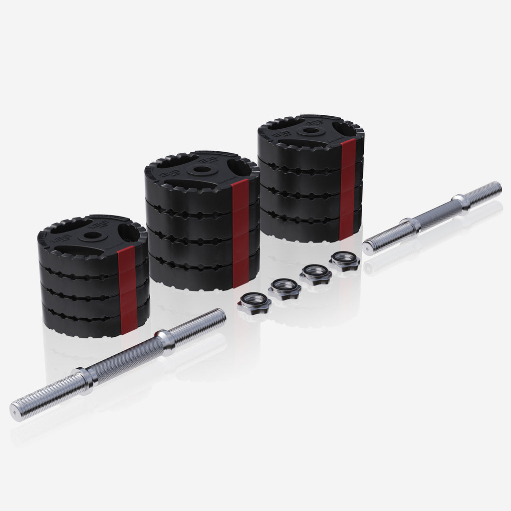 Vinüül Tri Grip hantlikomplekt 30 kg, 30mm