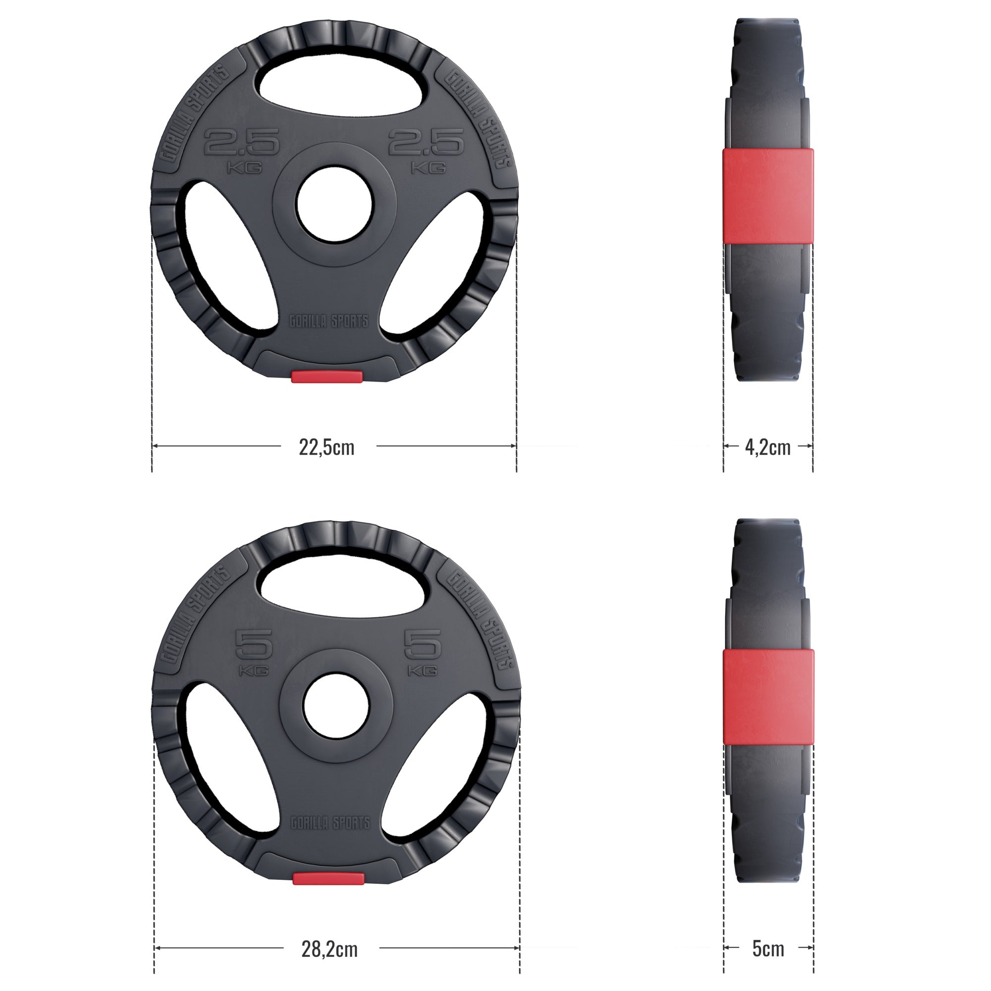 Tri Grip raskusketaste komplekt 30 kg 50/51 mm