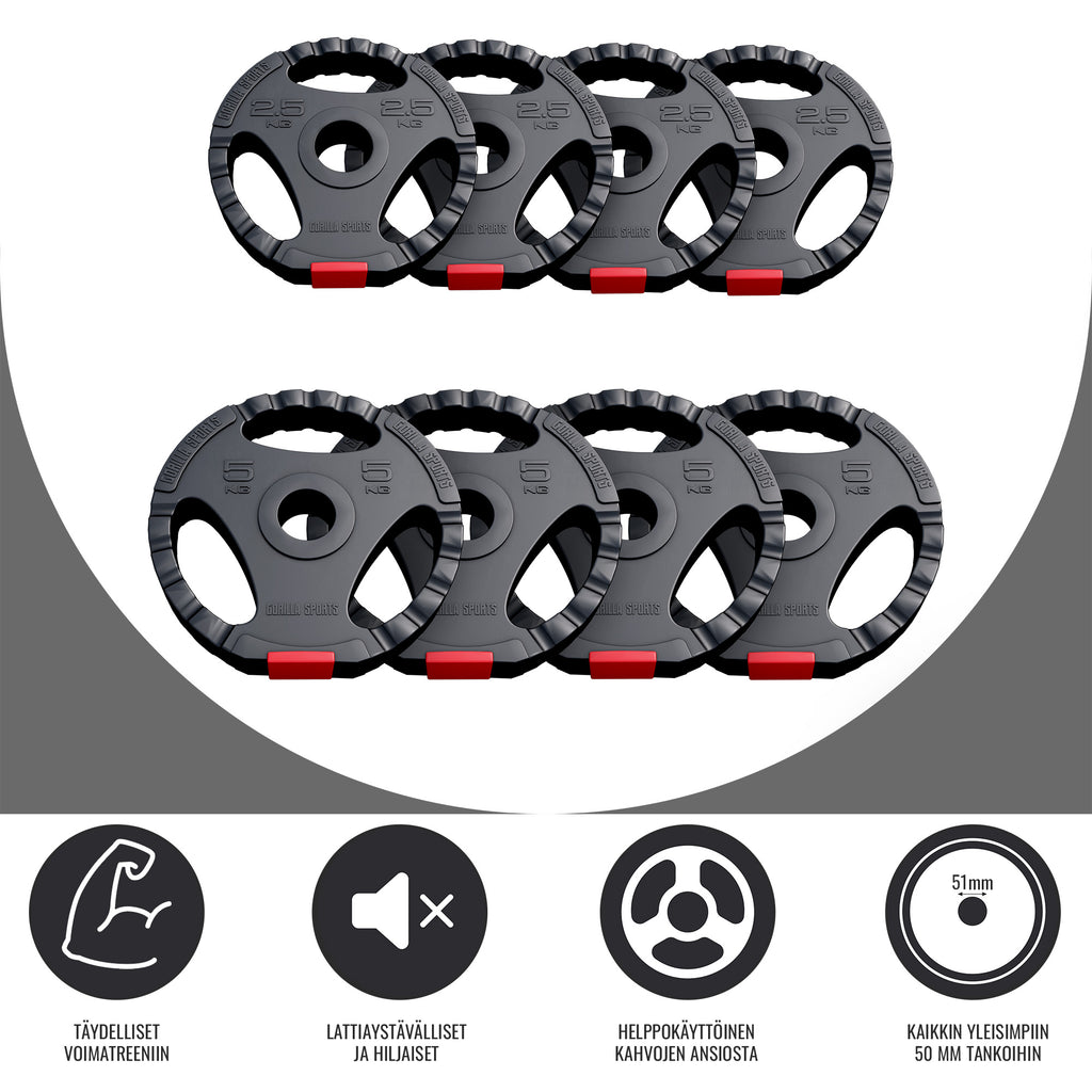 Tri Grip raskusketaste komplekt 30 kg 50/51 mm