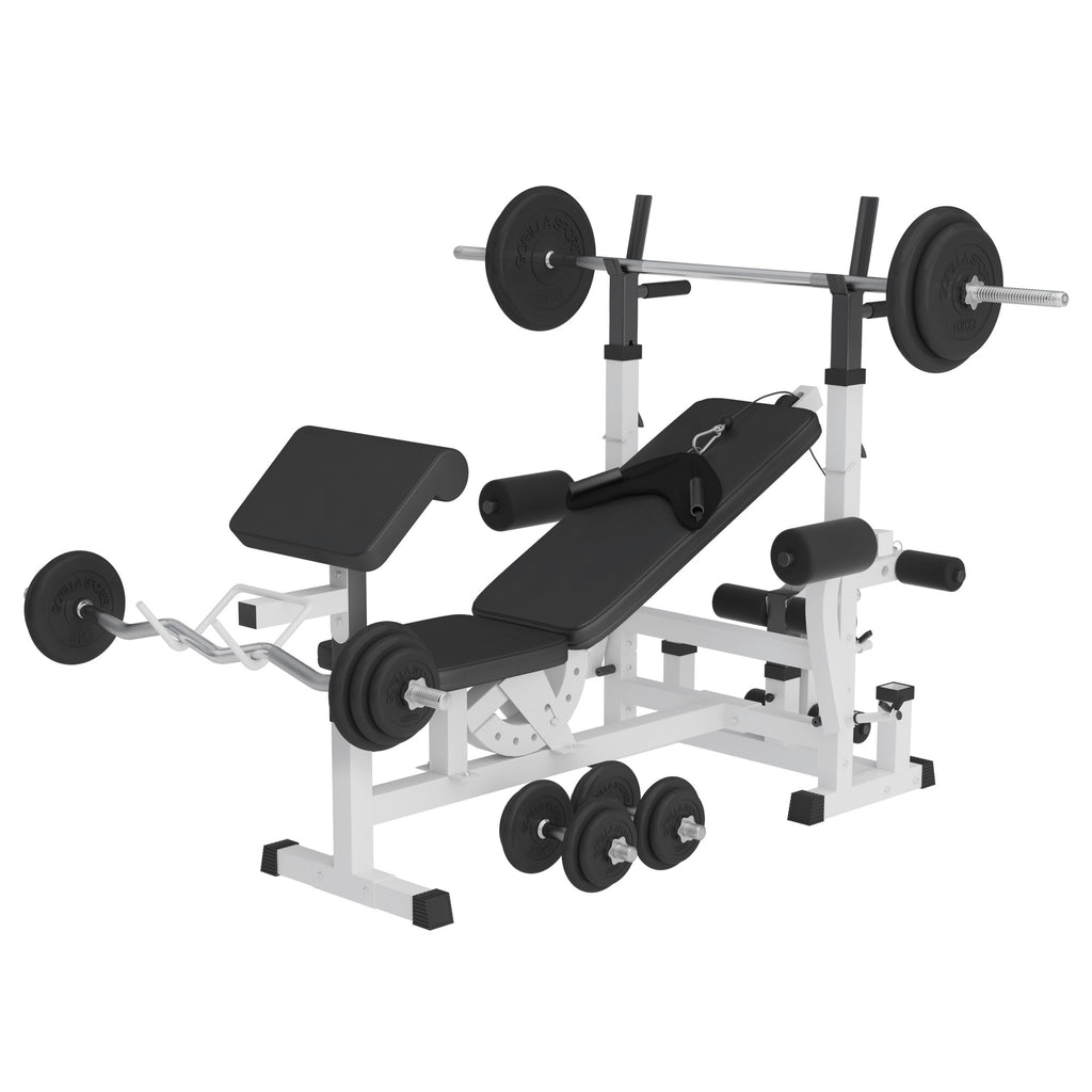 Mitmekülgne tõstepink + 108 kg kangikomplekt