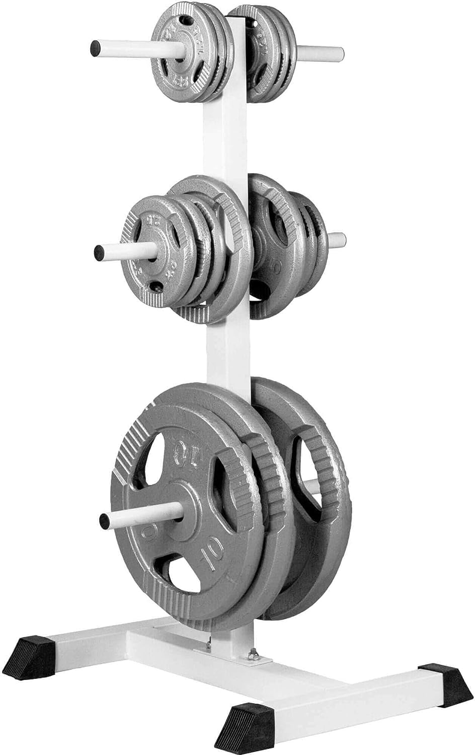 Püstine kettahoidik 30 mm raskusketastele, valge