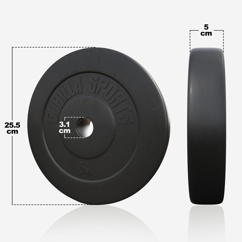Vinüülkattega raskusketas 5 kg 30 mm