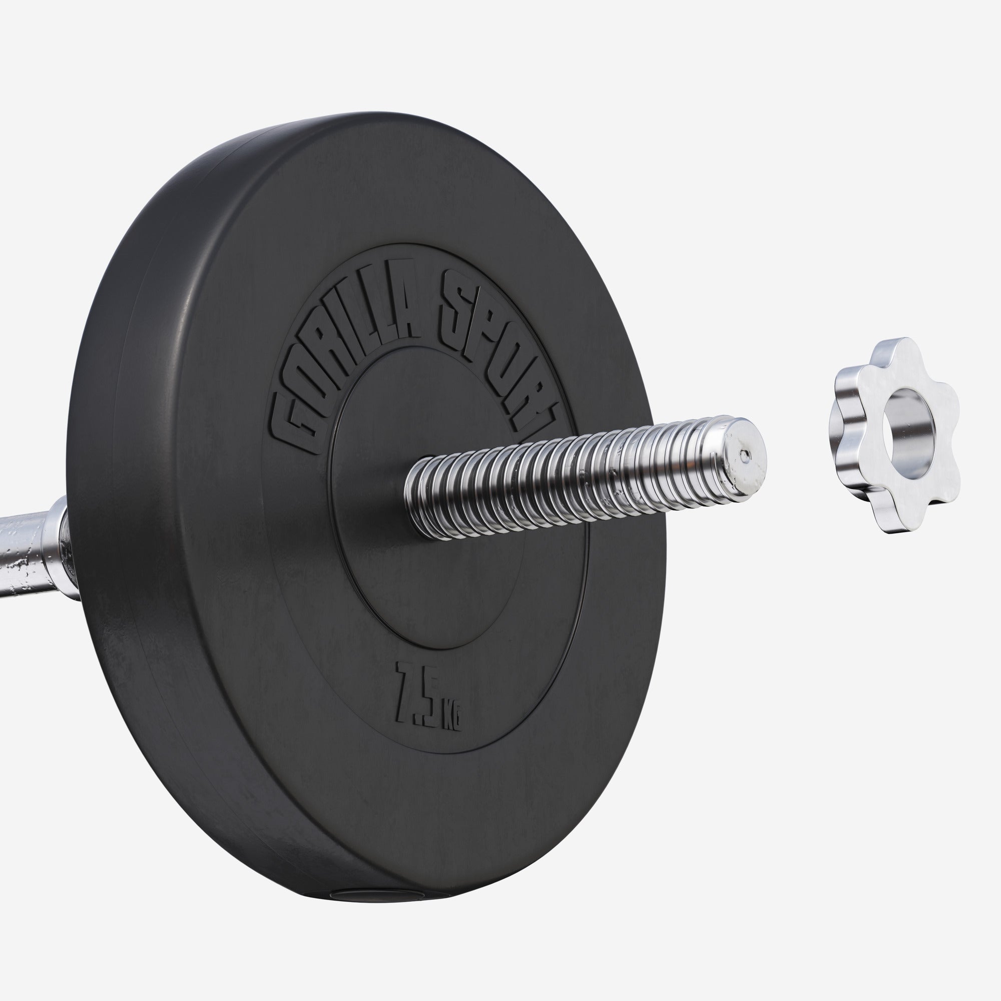 Vinüülkattega raskusketas 7,5 kg 30 mm
