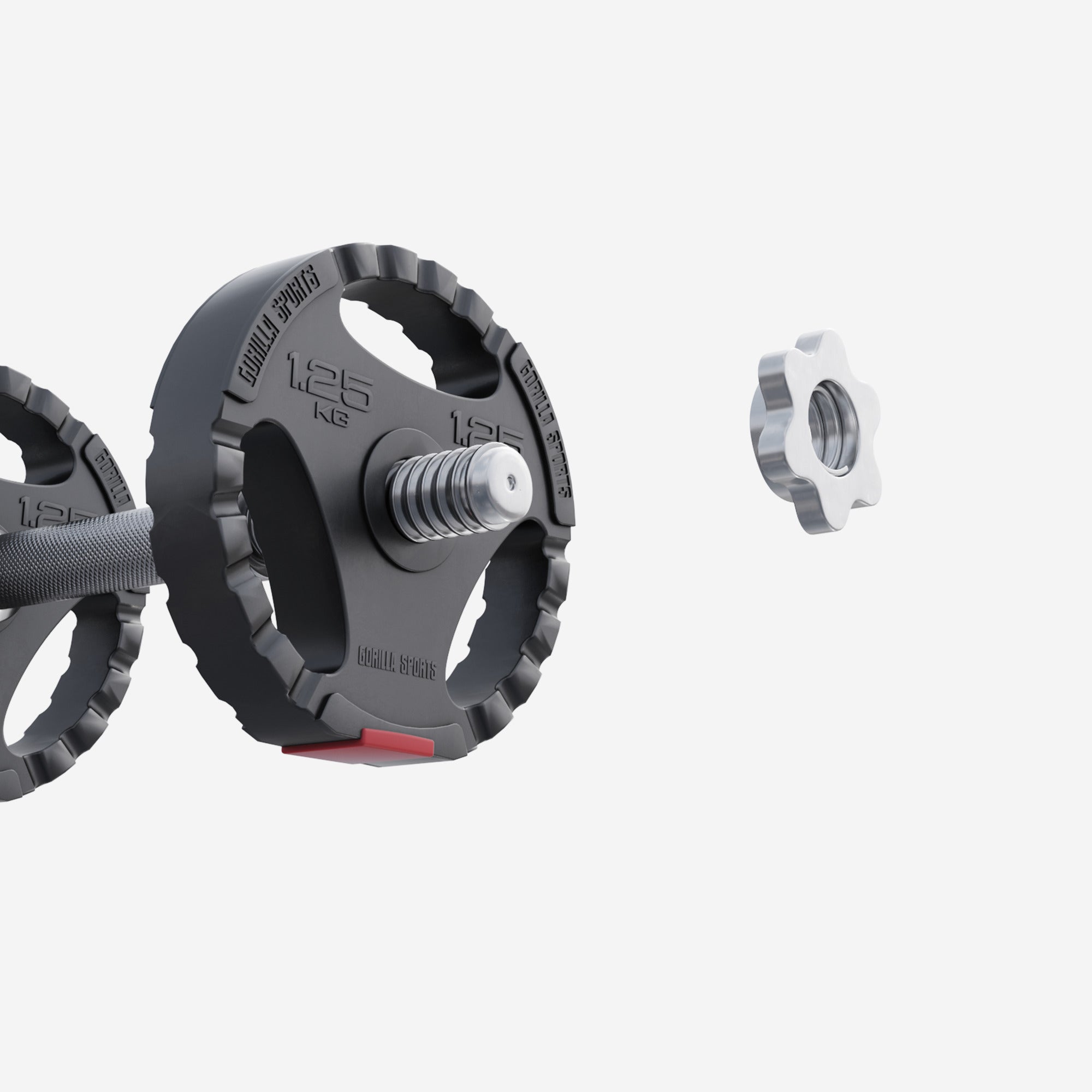 Tri Grip vinüülraskusketas 1,25 kg 30 mm