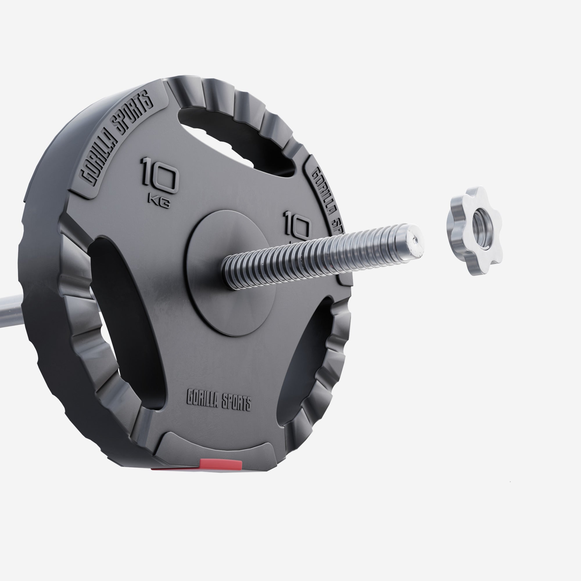 Tri Grip vinüülist raskusketas 10 kg 30 mm