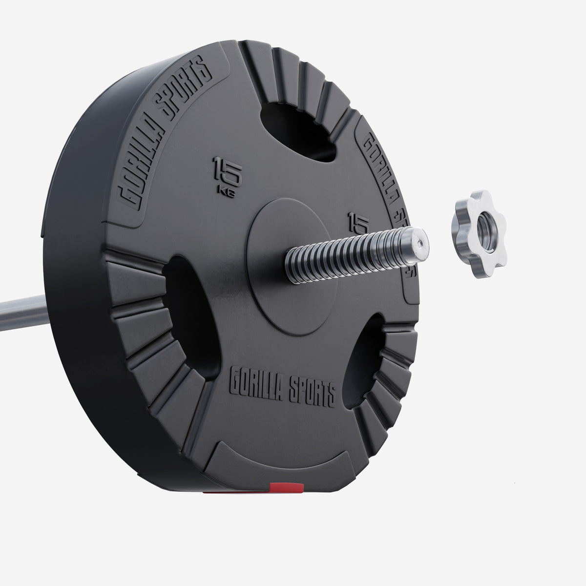 Tri Grip vinüülist raskusketas 15 kg 30 mm