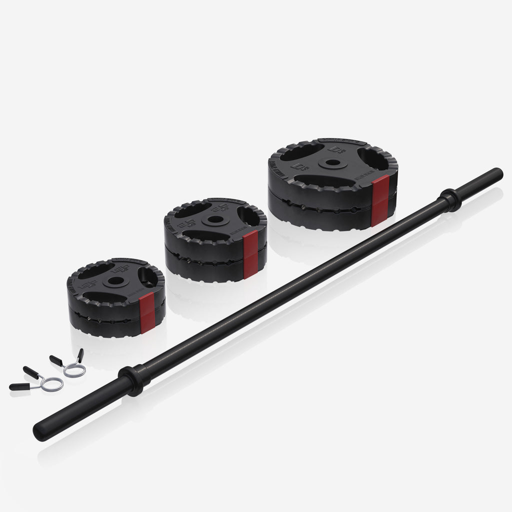 BodyPump komplekt 19,5 kg Tri Grip raskusketastega