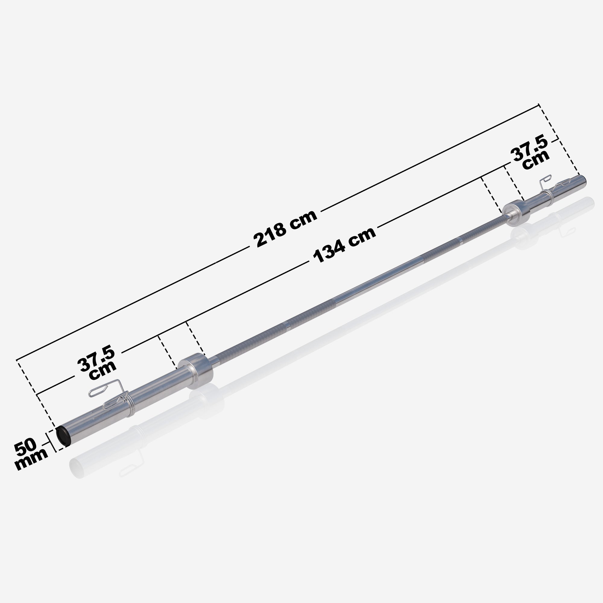 Olümpia kang 218 cm 50 mm vedruklambritega