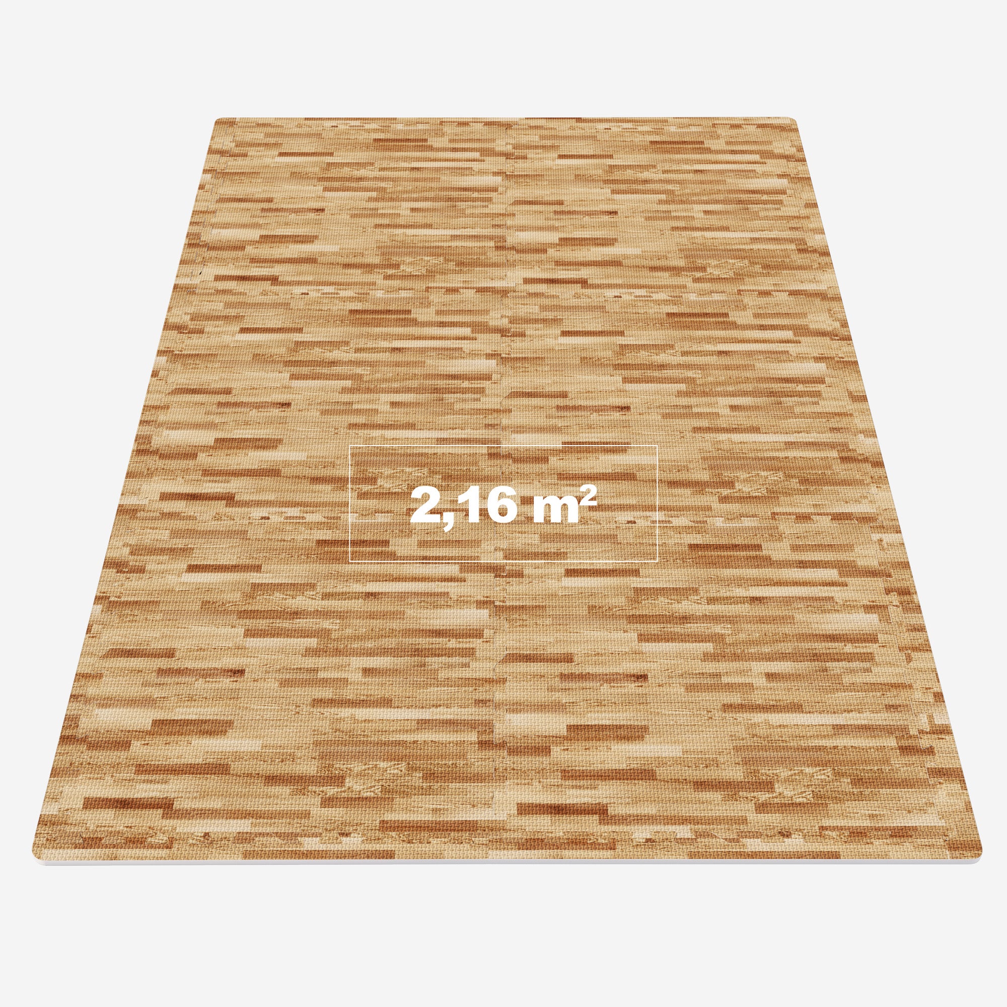 Kaitsematt 6 osa 60 x 60 x 1,2 cm, puidumustriga