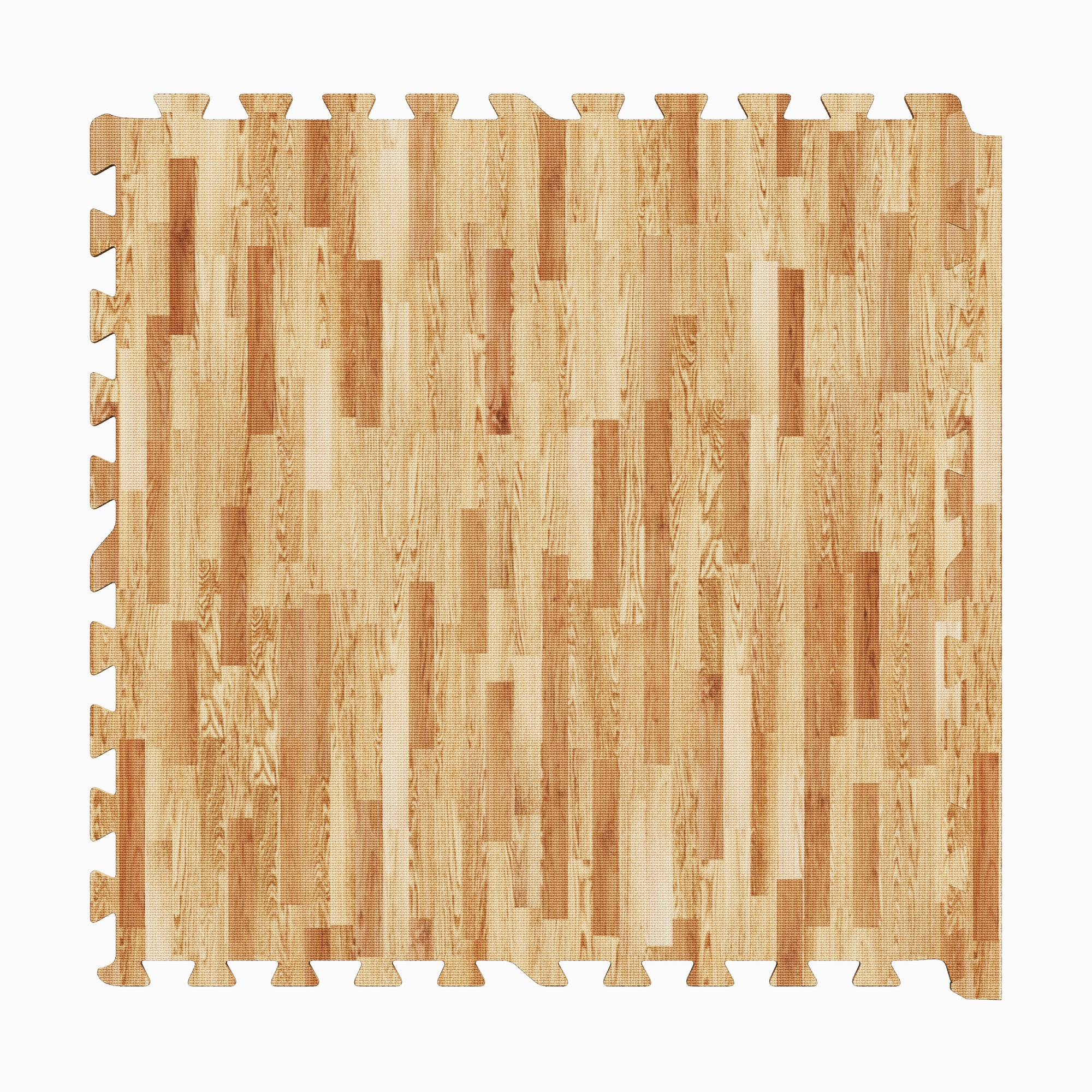 Kaitsematt 6 osa 60 x 60 x 1,2 cm, puidumustriga