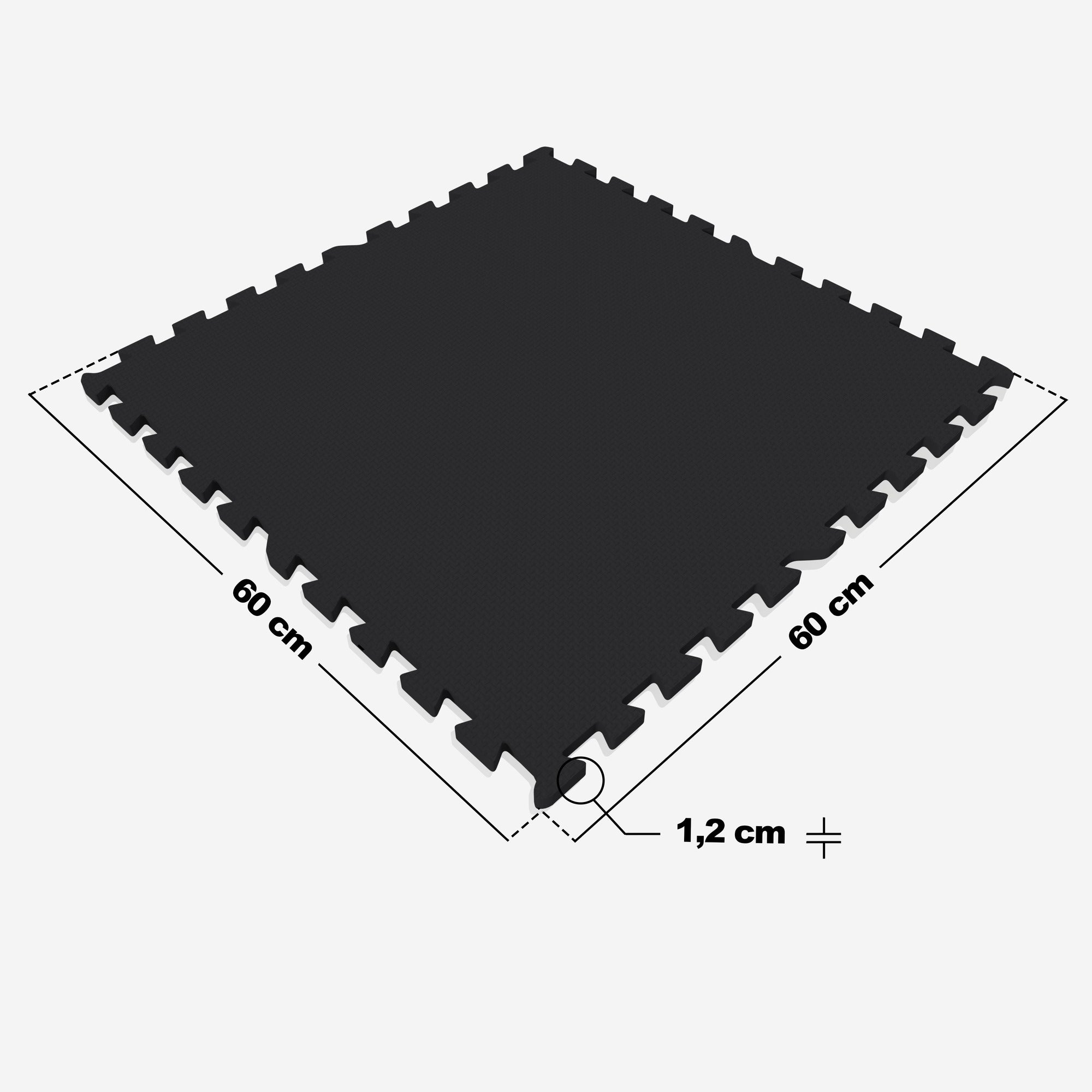Treeningmatt 16 osa 60 x 60 x 1,2 cm