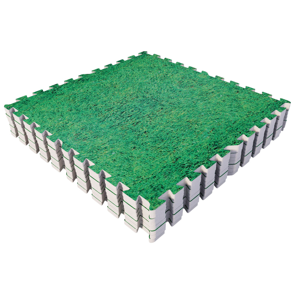 Treeningmatt 8 tükki 60 x 60 x 1,2 cm murumustriga