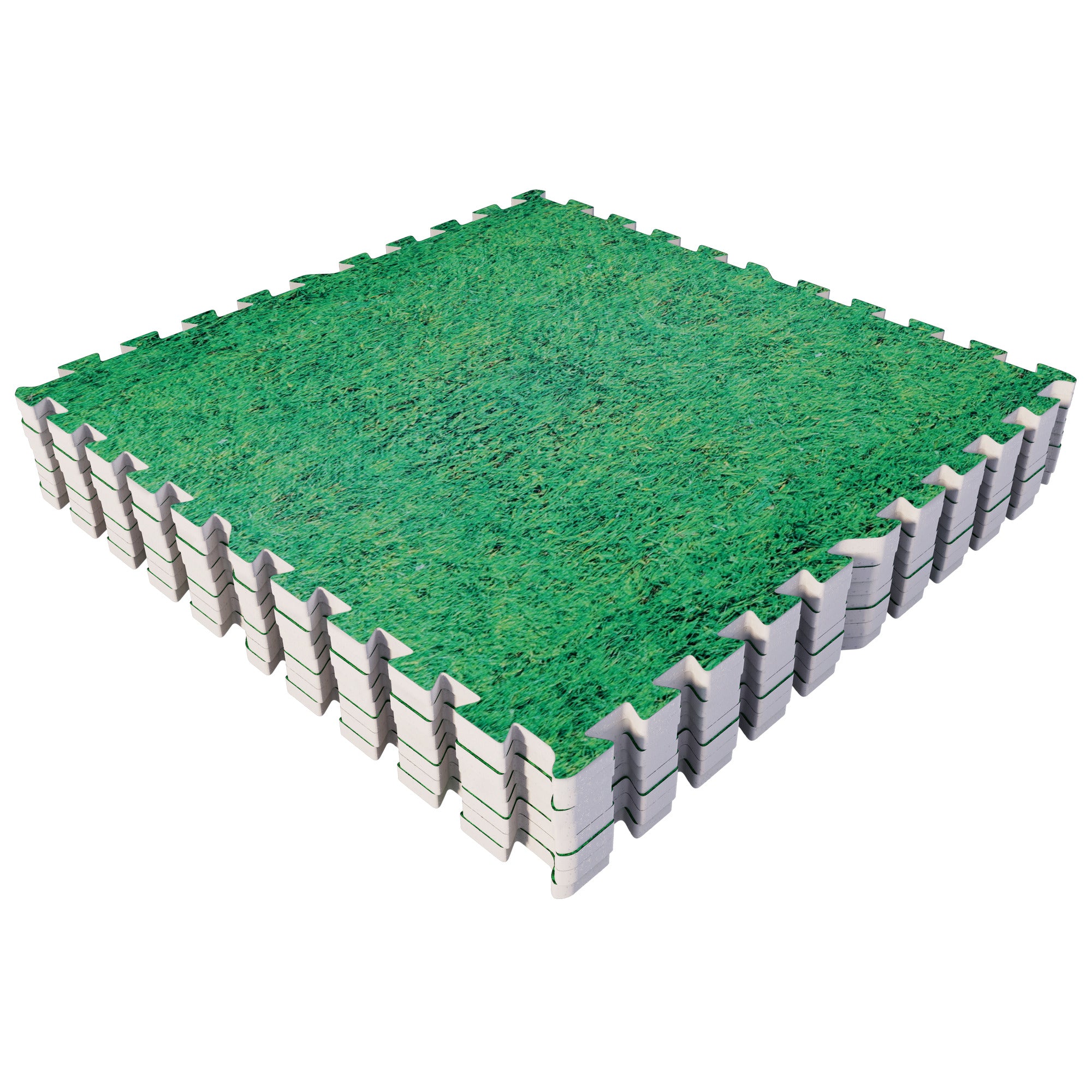 Treeningmatt 8 tükki 60 x 60 x 1,2 cm murumustriga