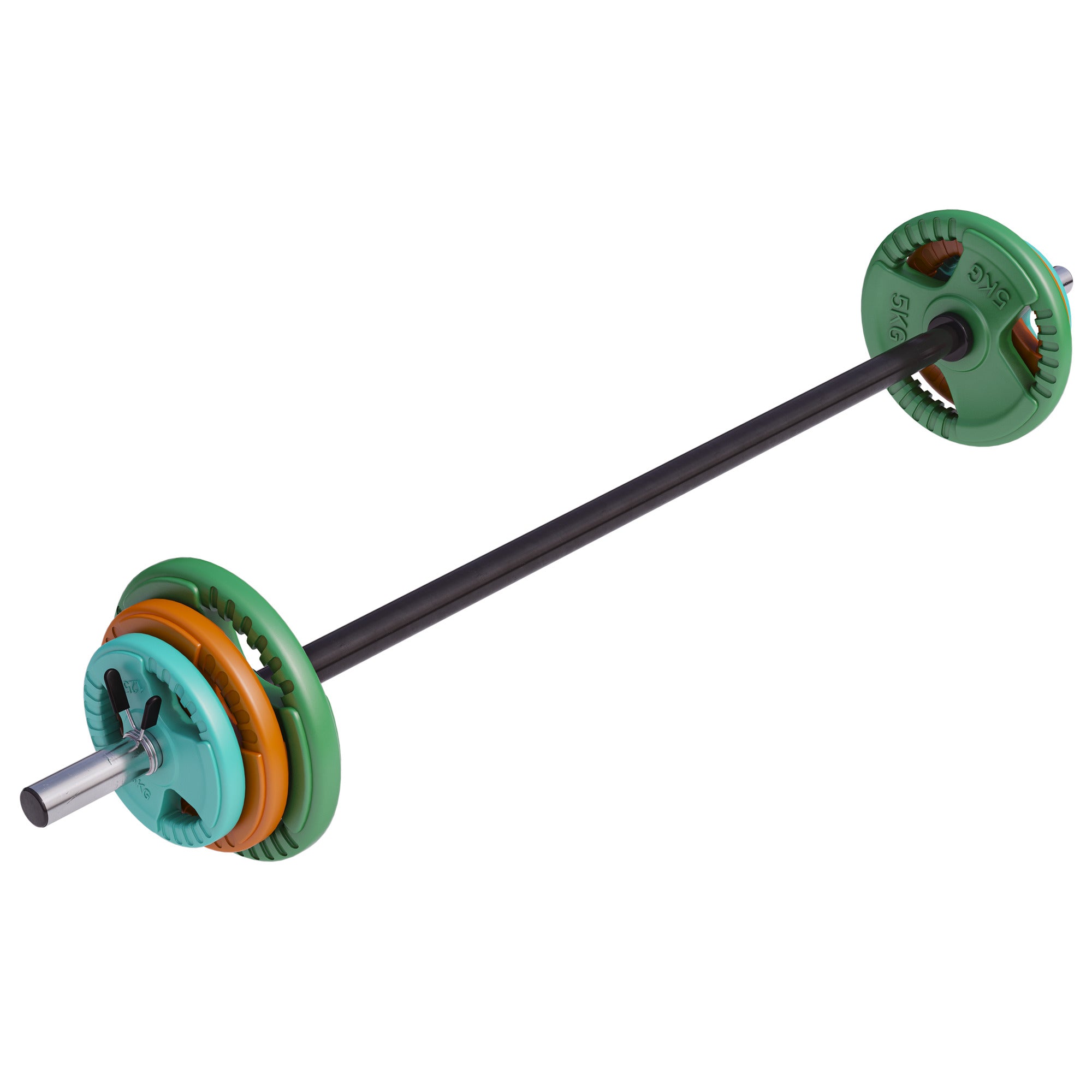 Pump-kangikomplekt 19,3 kg kummkattega raskusketastega
