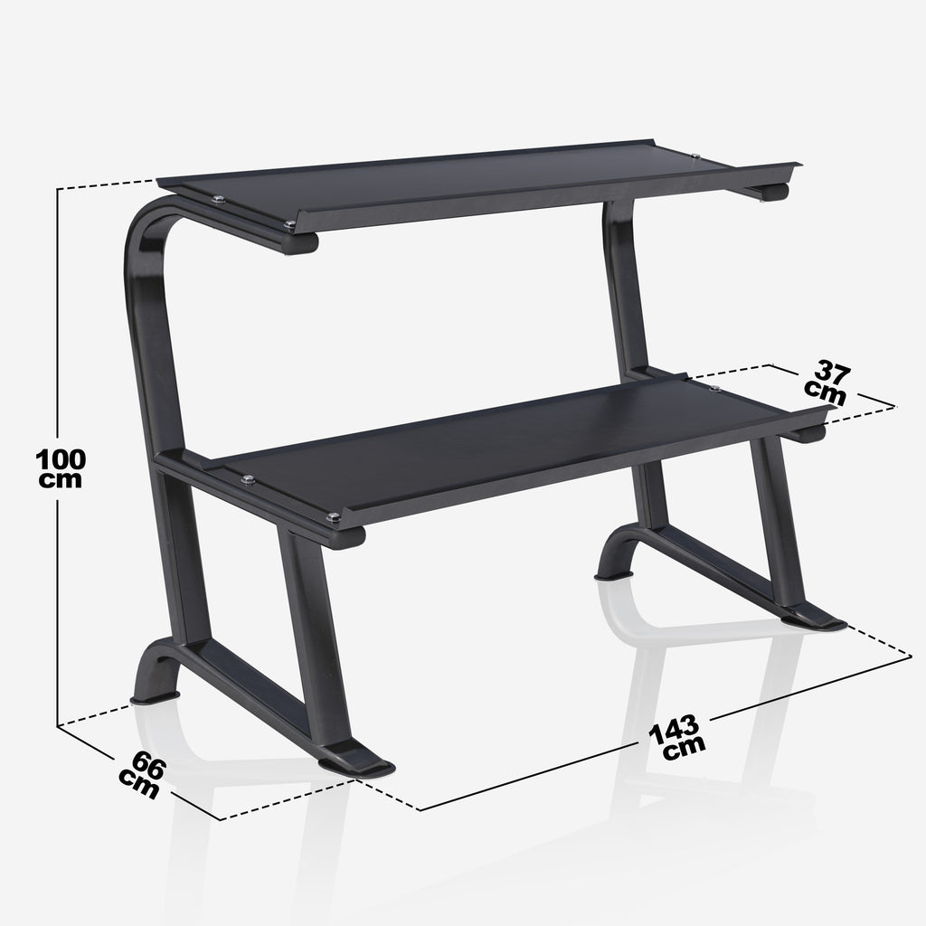 Hexagon hantlikomplekt 237 kg hoidikuga