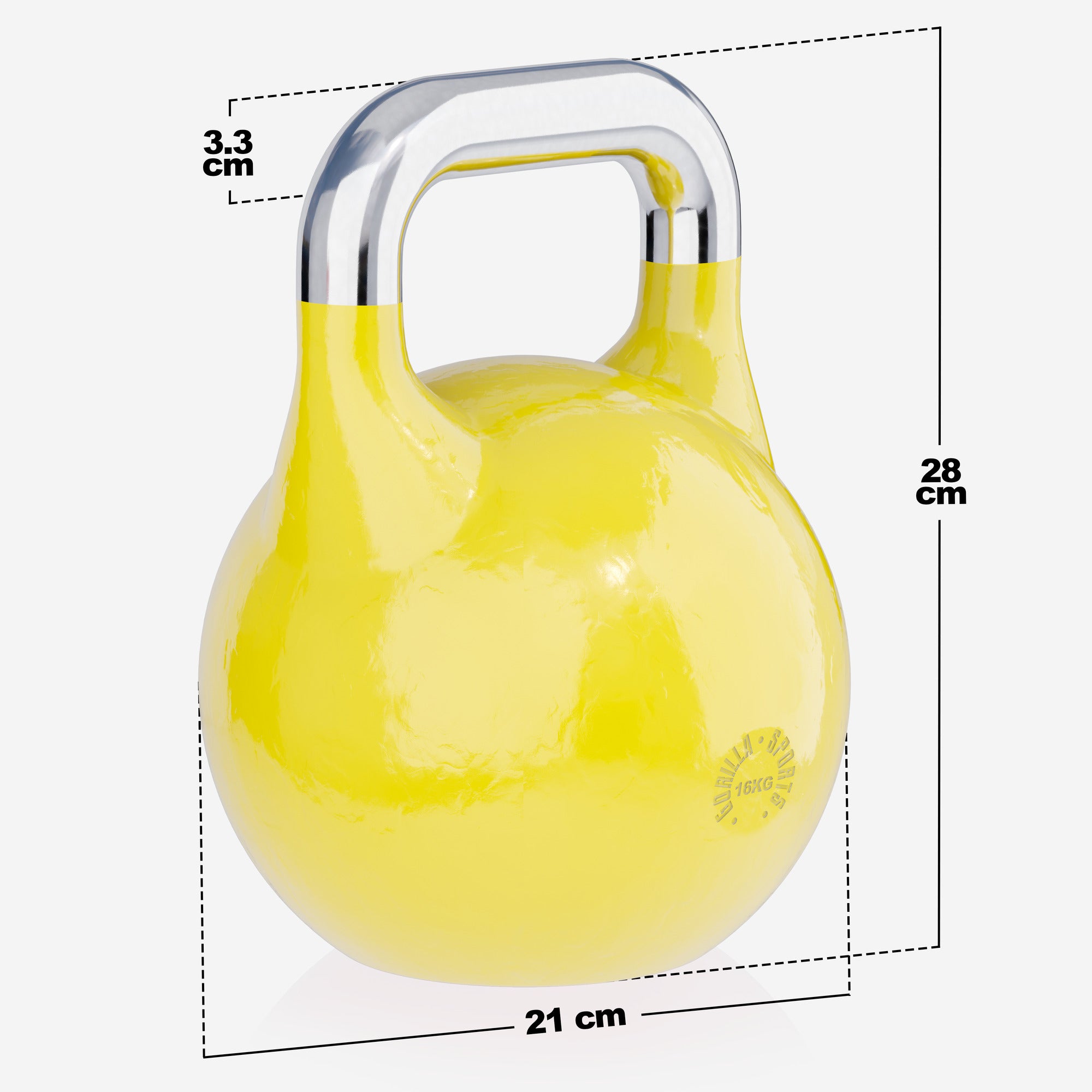 Võistluskettlebellide komplekt 12 kg + 16 kg