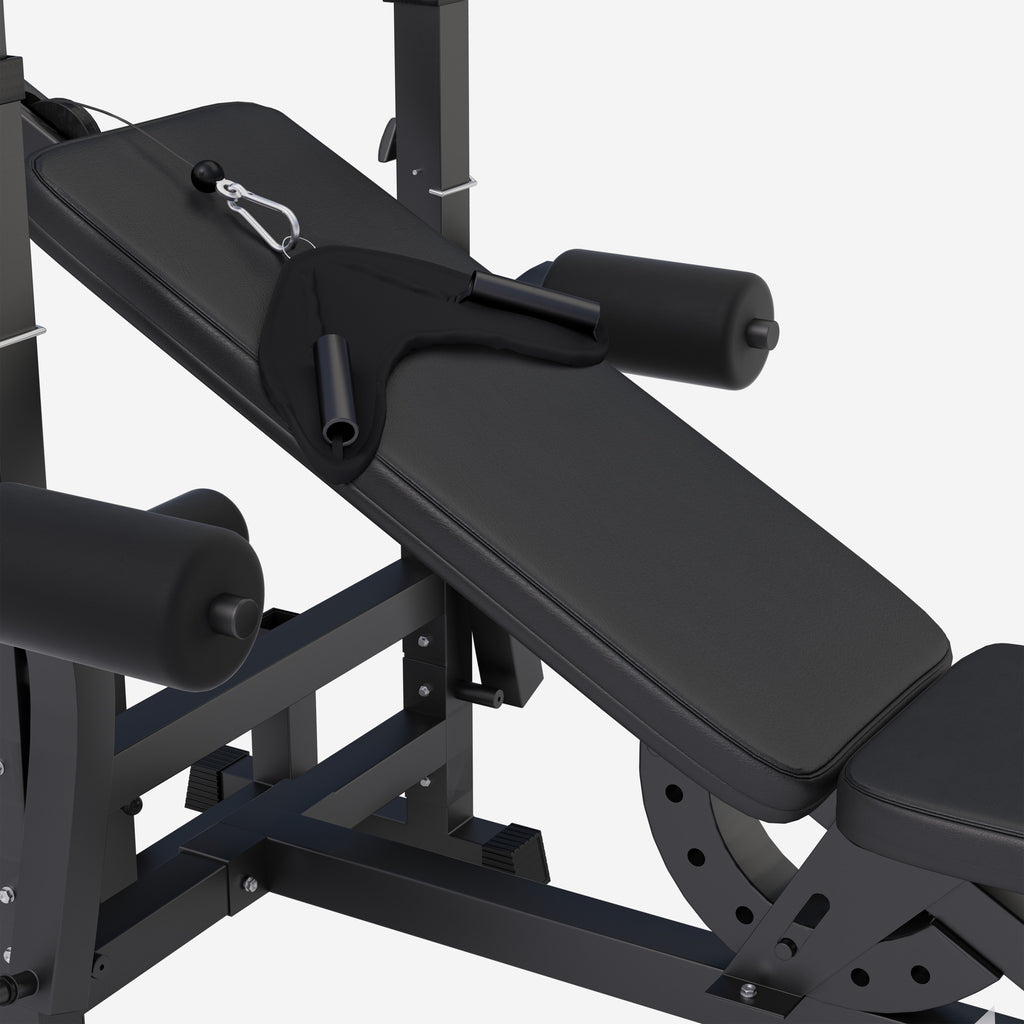 Mitmekülgne treeningjaam 100 kg Tri Grip raskuskomplektiga