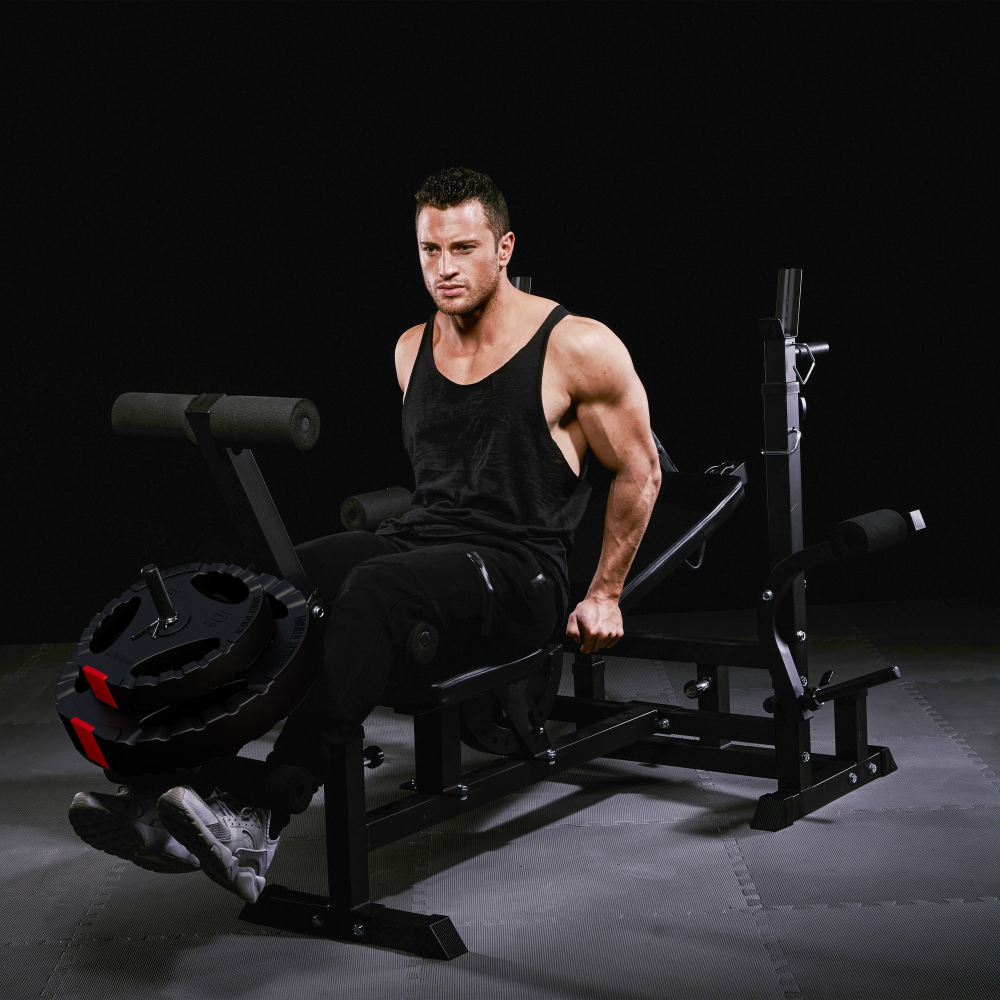 Mitmekülgne treeningjaam 100 kg Tri Grip raskuskomplektiga