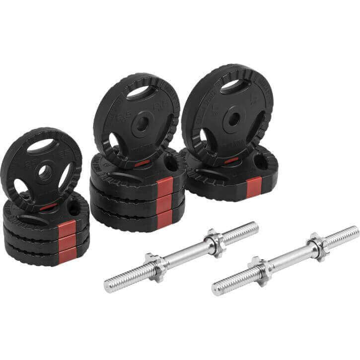 Tri Grip hantlikomplekt 30 kg 35 cm varrastega