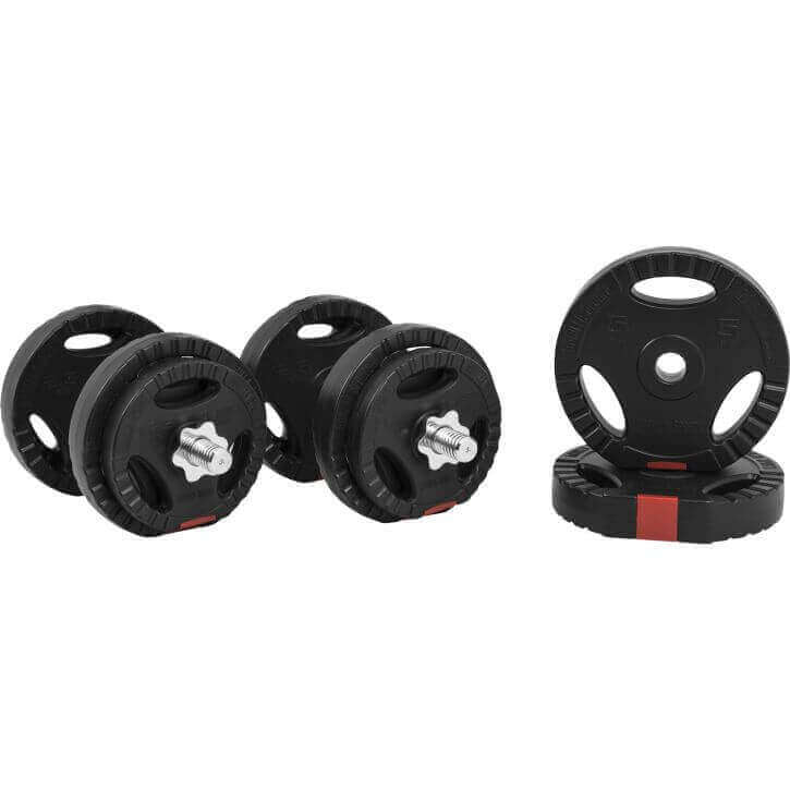 Tri Grip hantlikomplekt 30 kg 35 cm varrastega