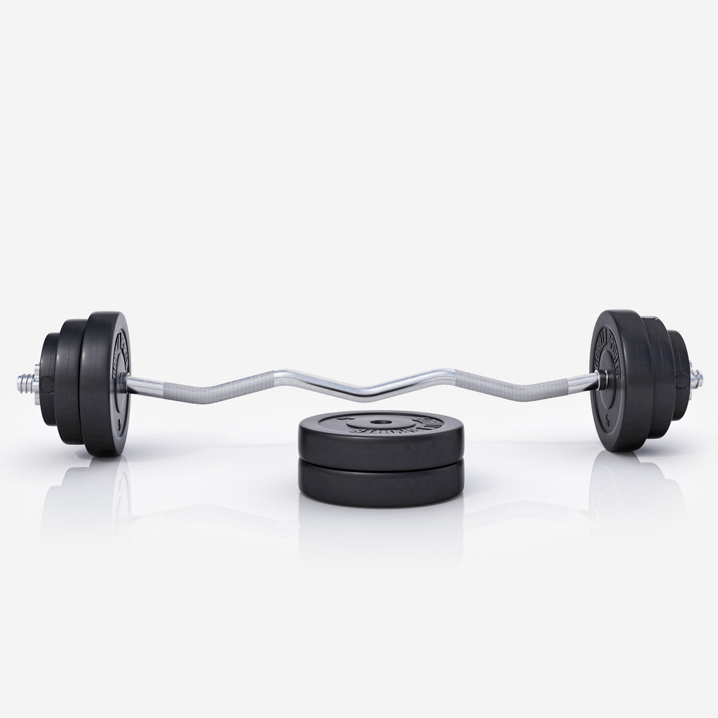 Vinüülist kangikomplekt 35 kg EZ-kangiga